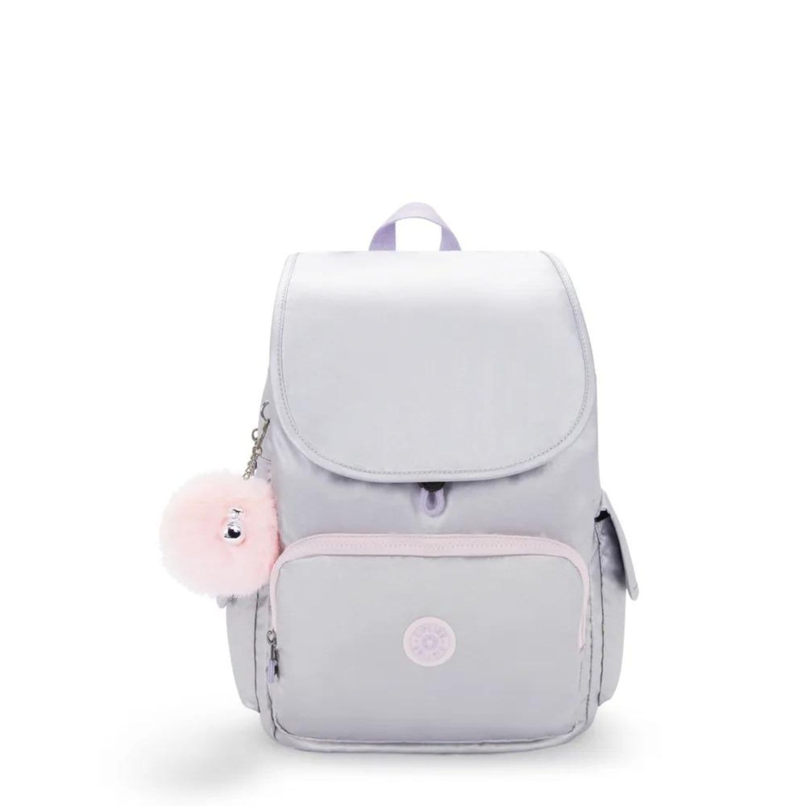 Vista principal Mochila Kipling City Pack Silver Glow Met Kipling cinza silver