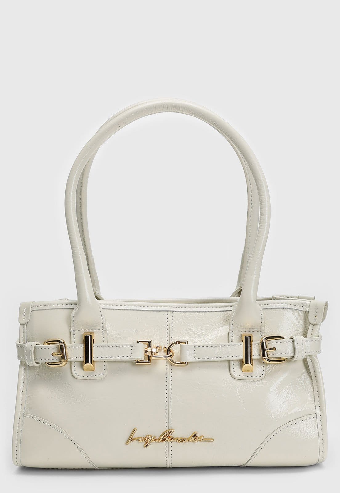 Bolsa Tiracolo Luiza Barcelos Tote Alça Dupla Off-White