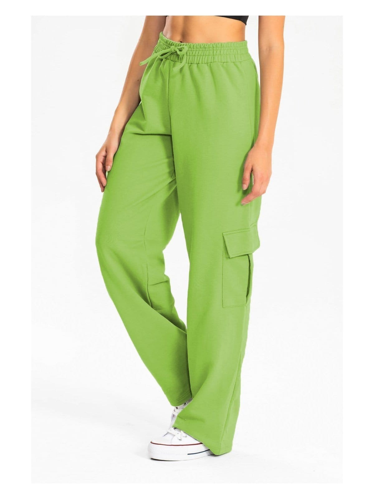 Calça Moletinho Reta Cargo Feminina Lima