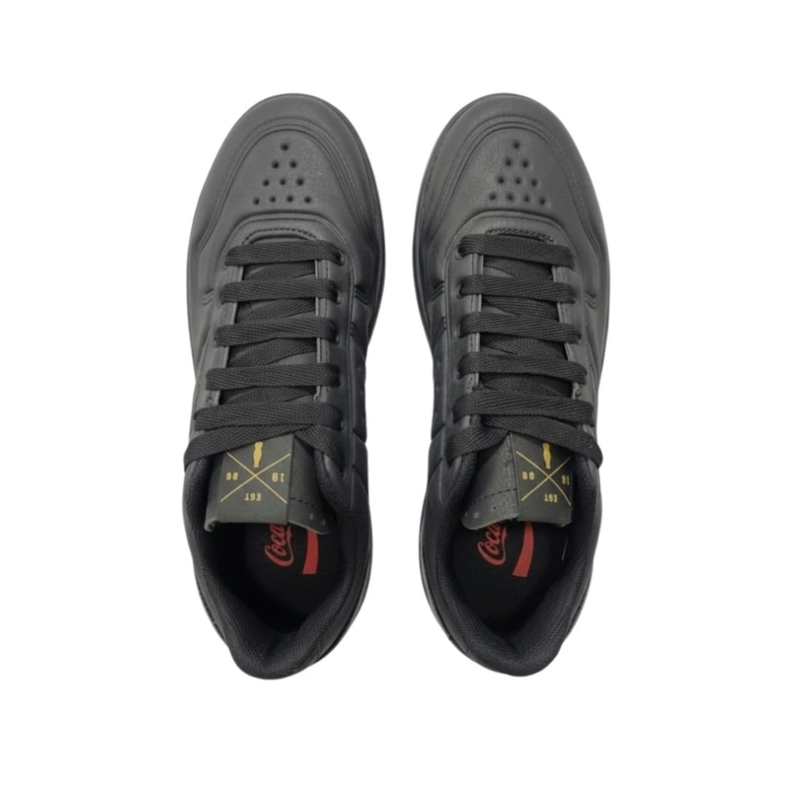 Vista 2 Tênis Coca Cola March Contact Unissex Coca-Cola preto