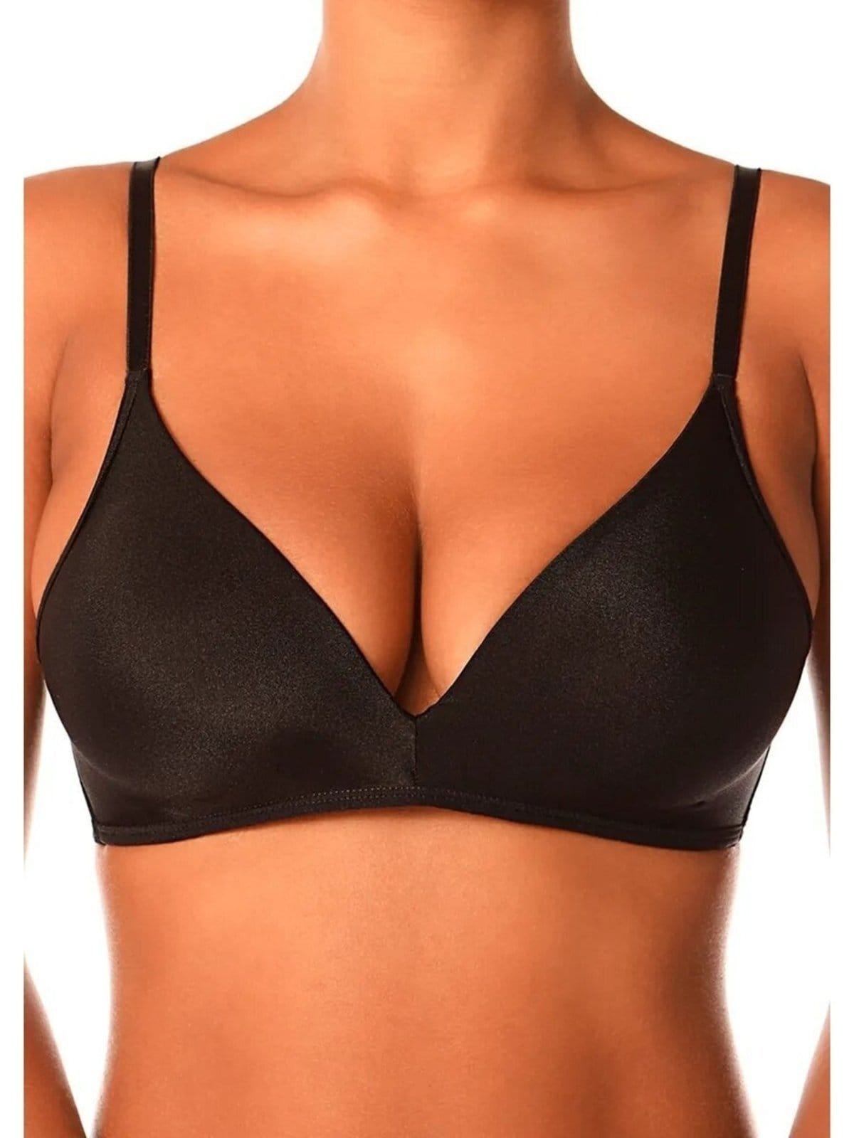 Vista 2 Kit com 3 Sutiã sem Aro com Bojo Paraíso Demillus 63476 Demillus bege