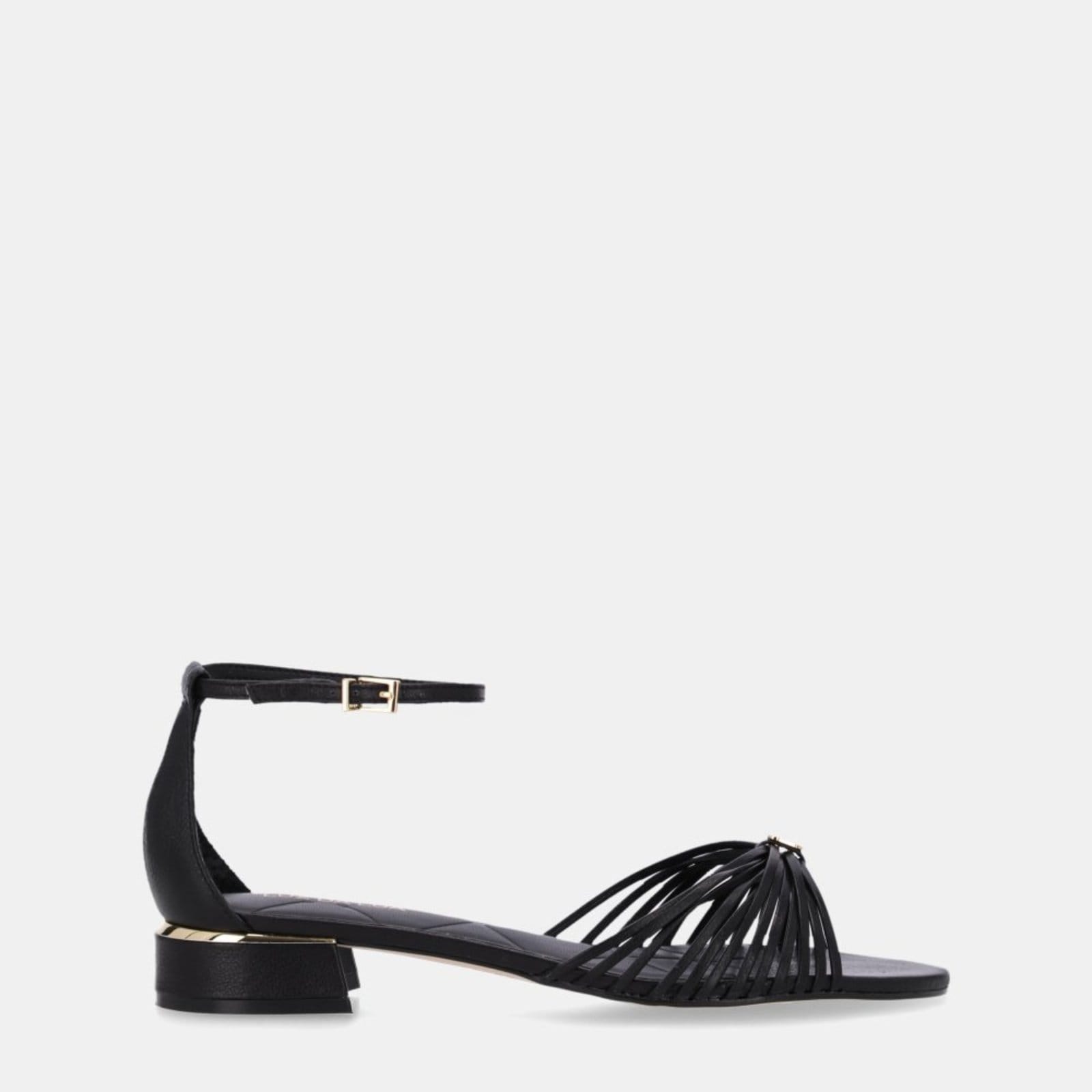 Vista principal Sandália Rasteira Luz da Lua - 80910007 Luz Da Lua Luz Da Lua preto