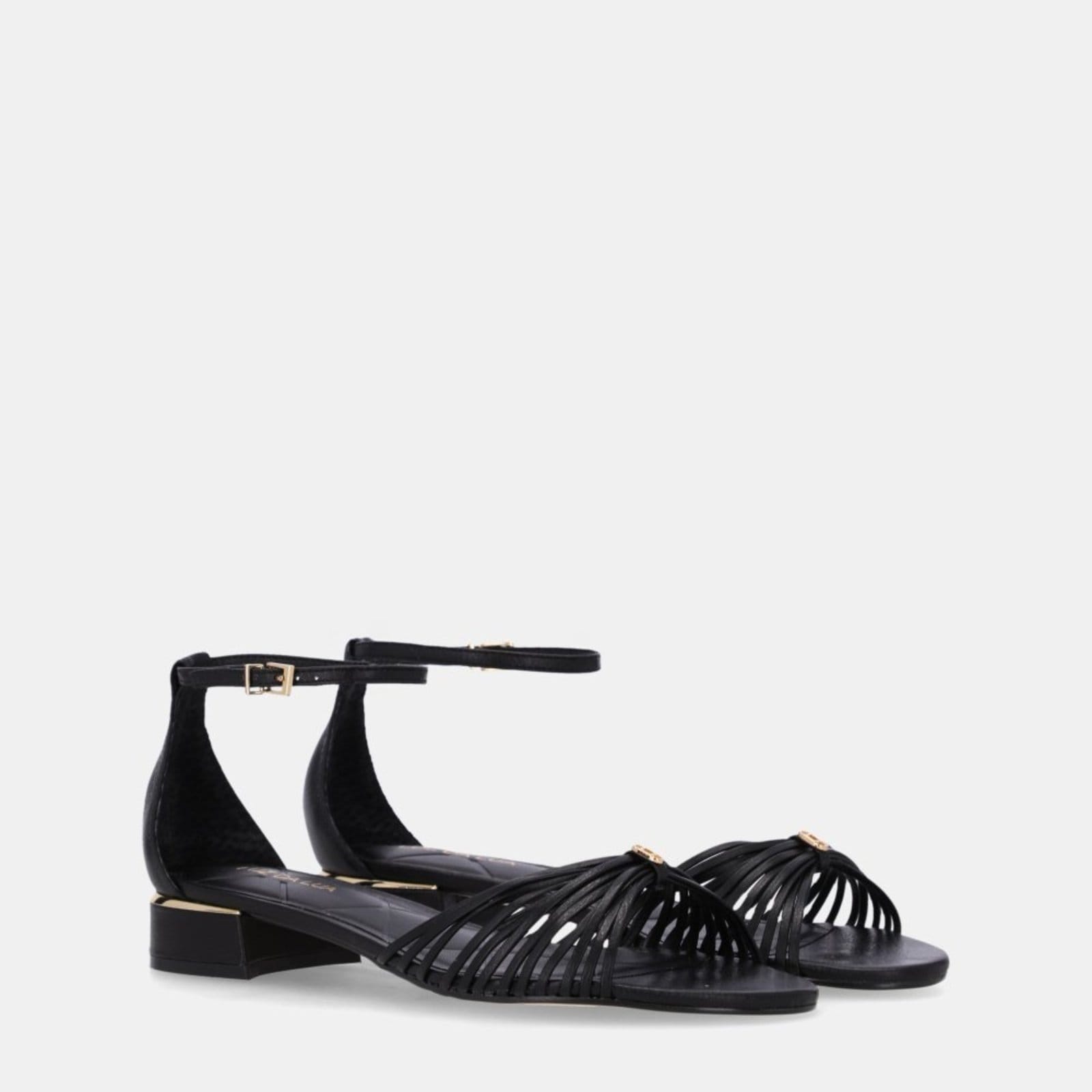 Vista 2 Sandália Rasteira Luz da Lua - 80910007 Luz Da Lua Luz Da Lua preto