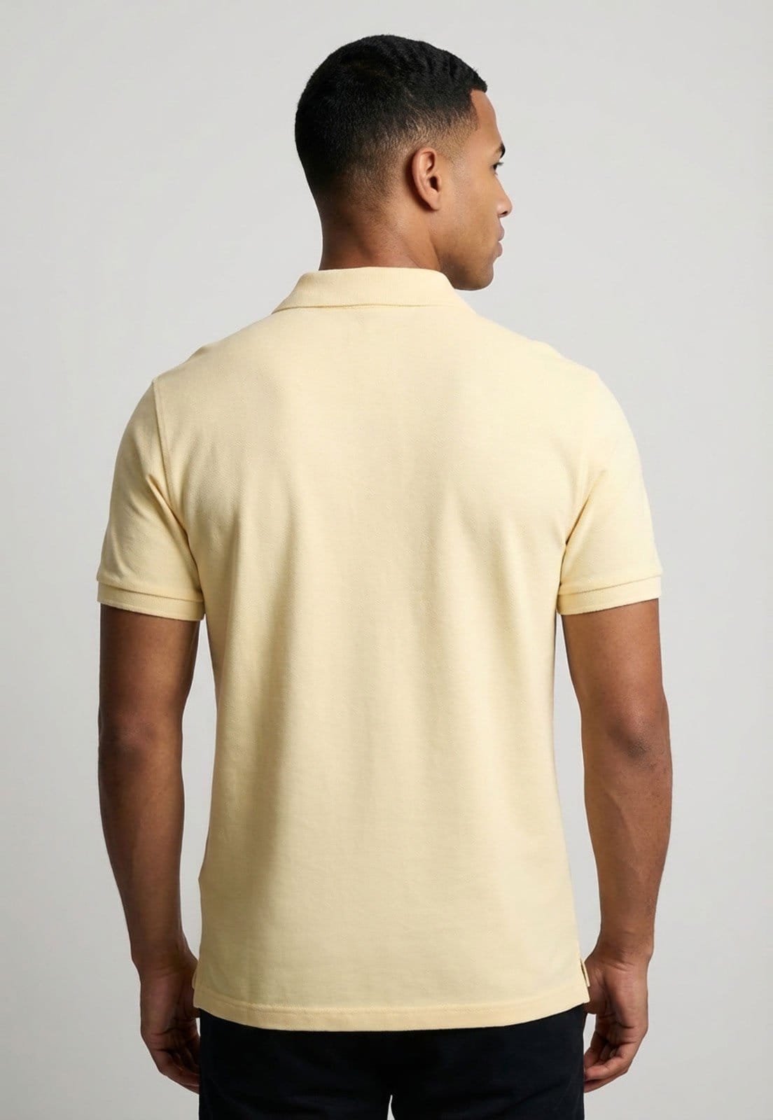 Vista 2 Polo Masculina Calvin Klein Jeans Logo Re Issue Amarela Calvin Klein Jeans amarelo