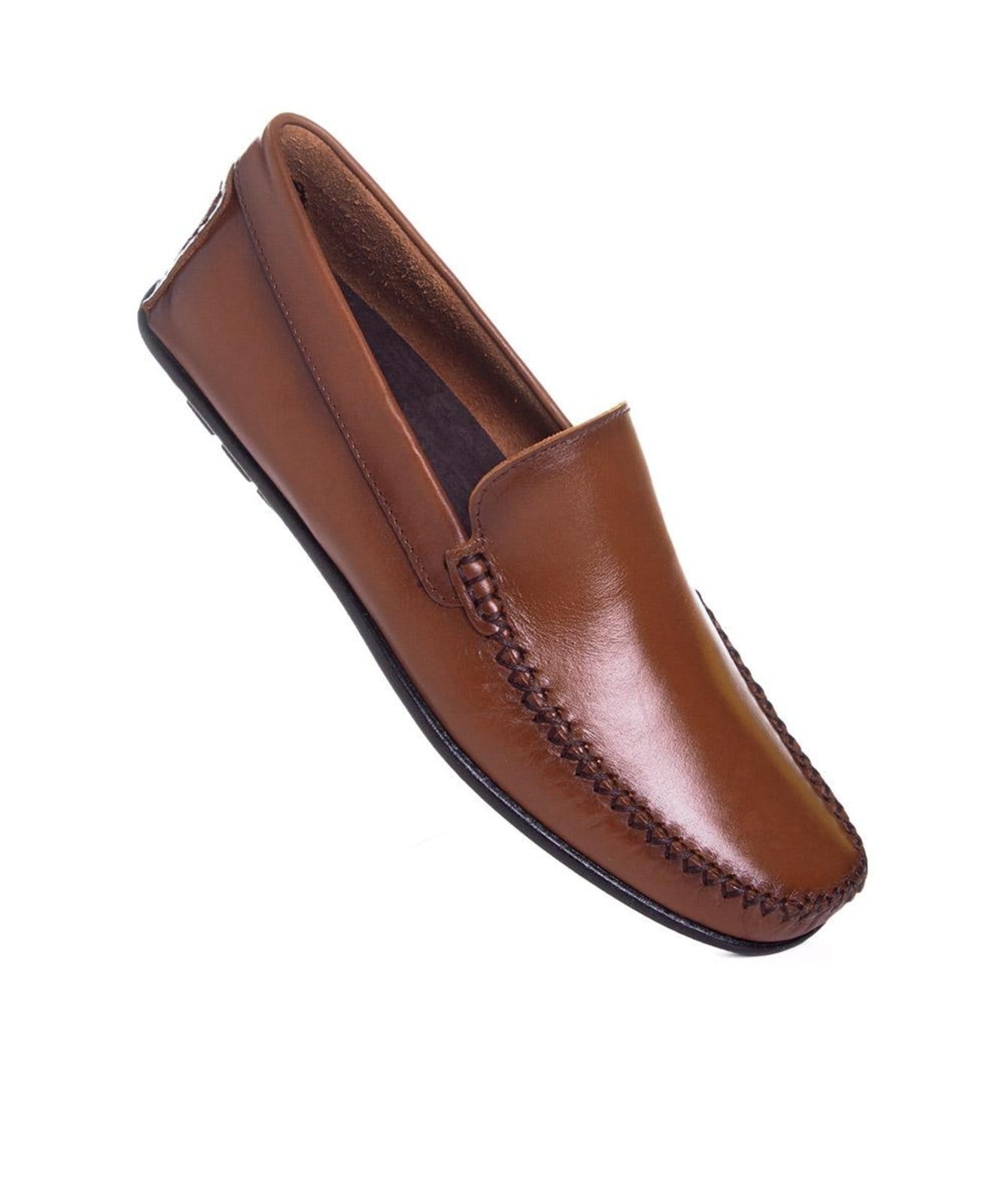 Vista 2 Mocassim Masculino Pixolé Couro Whisky Pixolé incolor