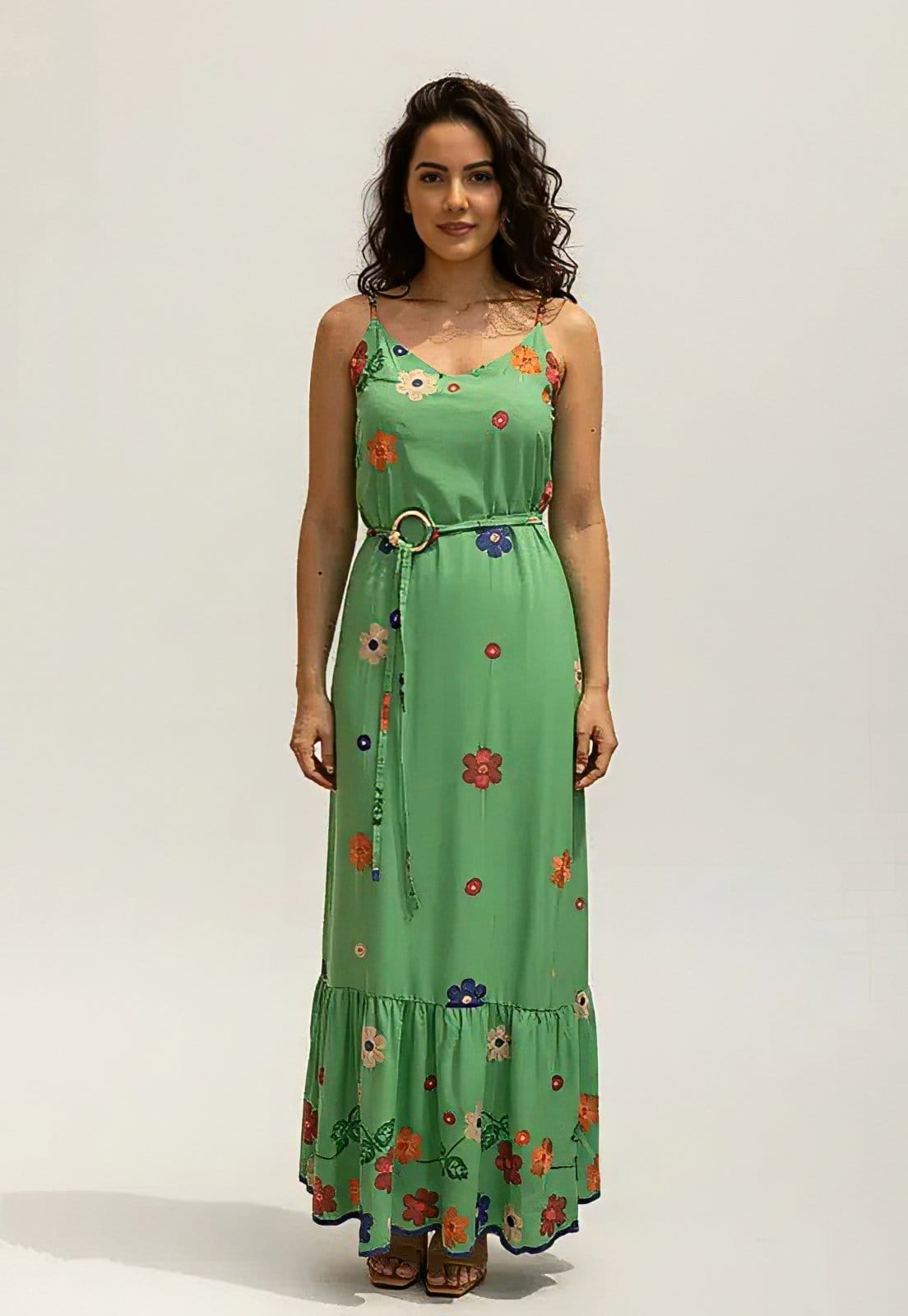 Vestido CabanaFree Longo Reto Regata Brisa