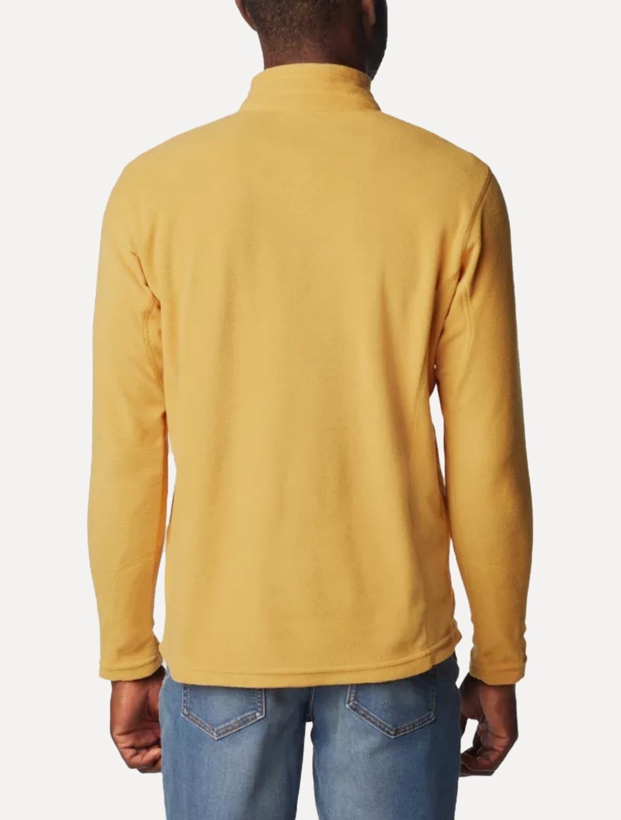 Vista 2 Blusa Columbia Masculina Klamath Range II Half Zip Columbia amarelo ocre