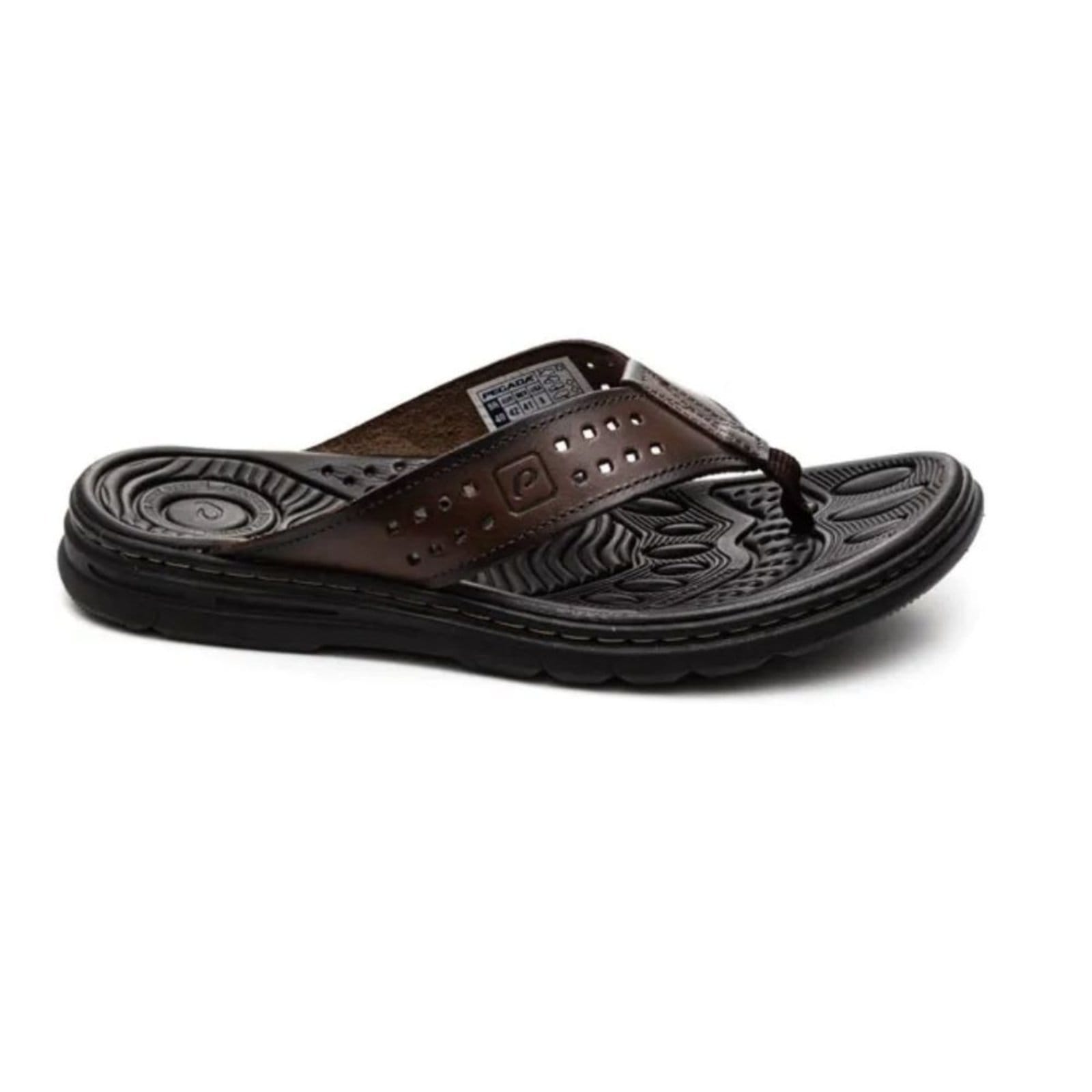 Vista 2 Chinelo Masculino Dedo Pegada Cravo PEGADA marrom