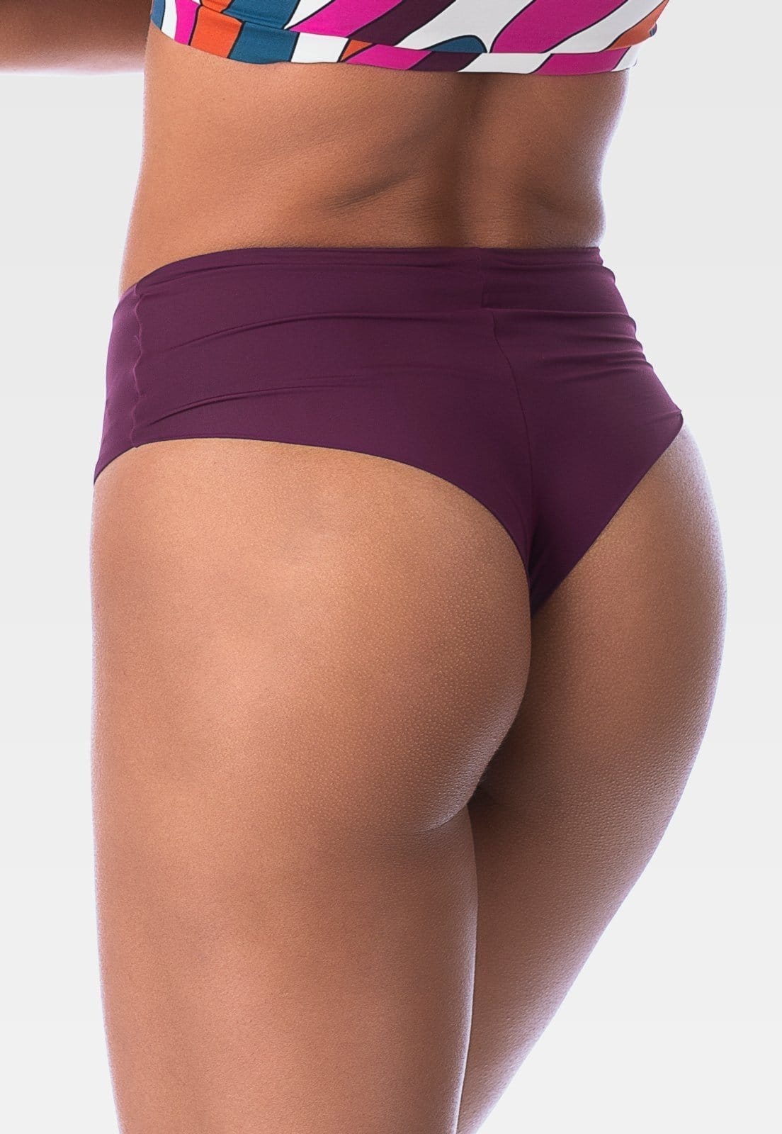 Vista 2 Calcinha Summer Soul Fio Duplo Cintura Alta Roxa Summer Soul roxo
