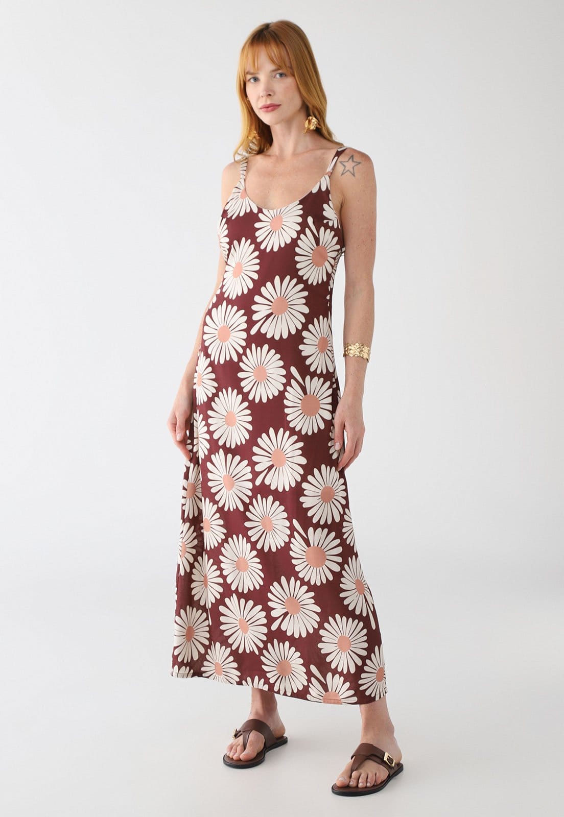 Vestido Feminino Billabong Beach Party Floral Longo