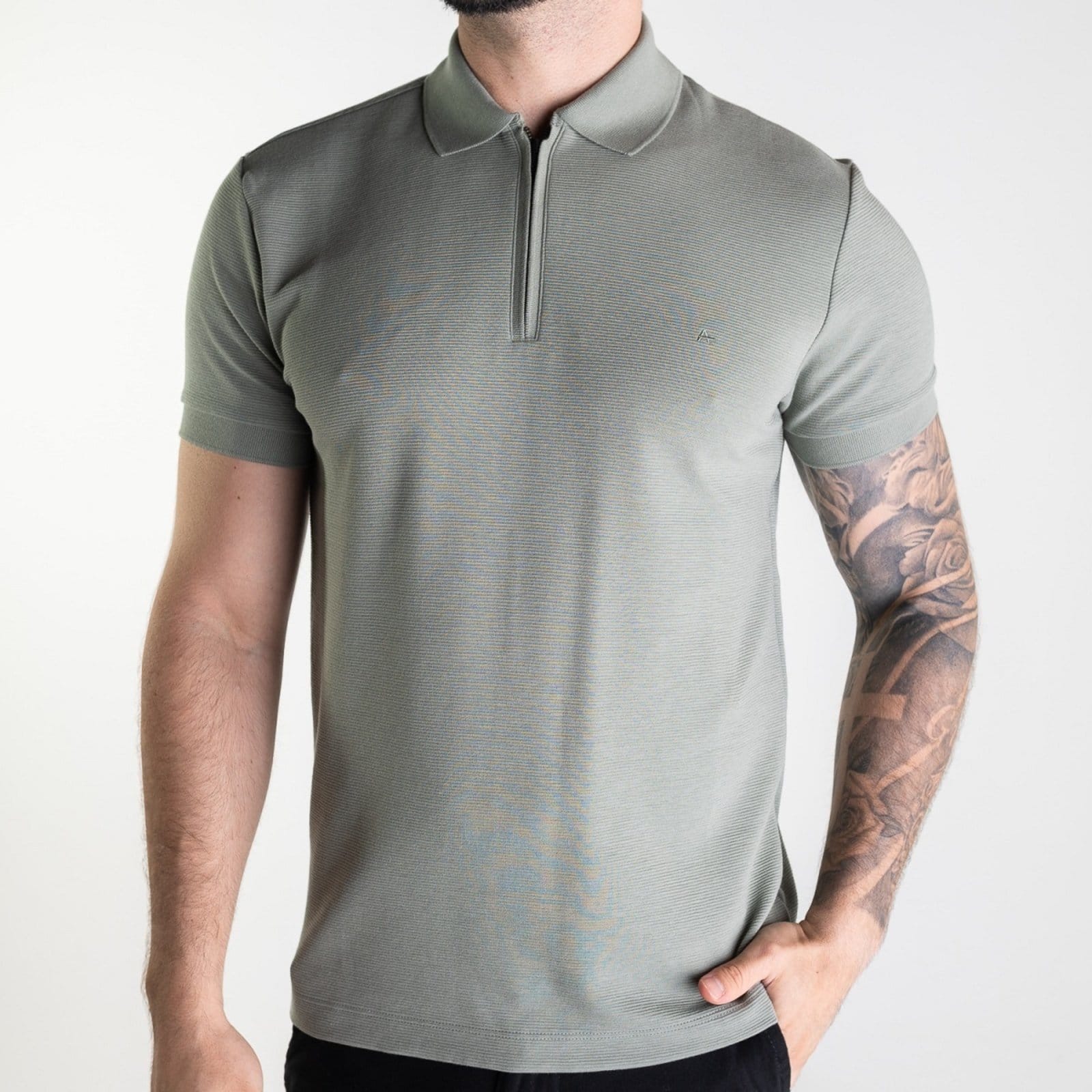 Vista 2 Camisa Polo Aramis Ottoman Musgo Aramis verde