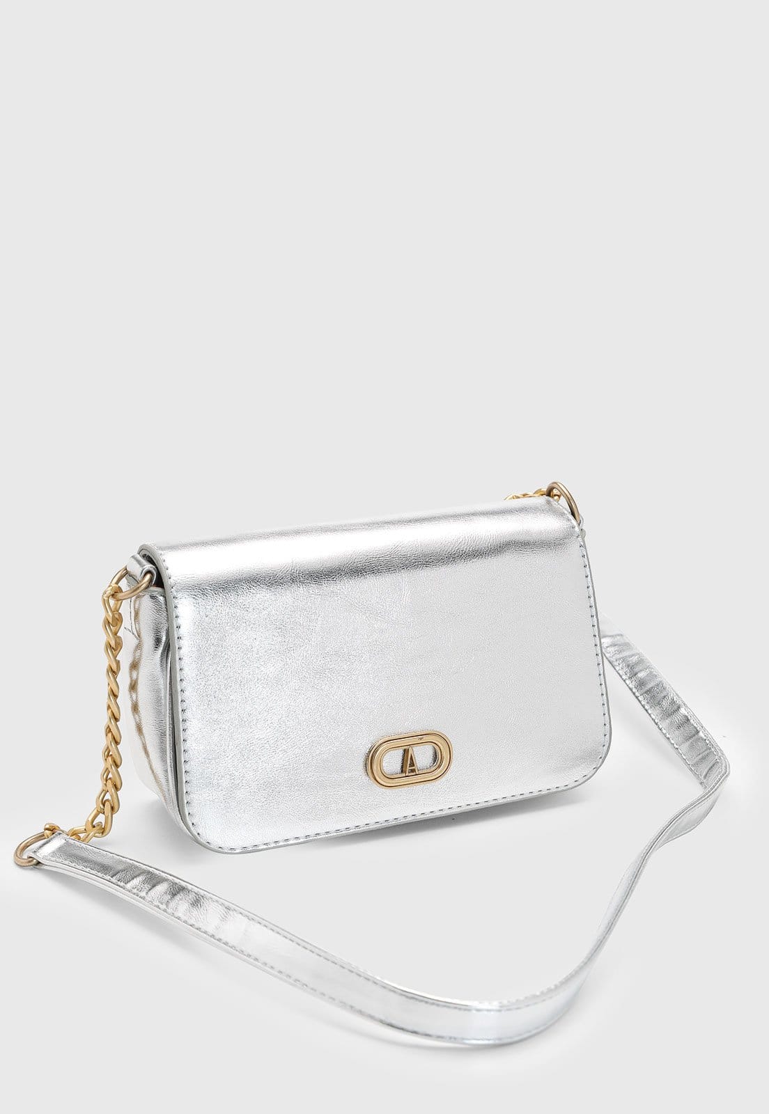 Vista 2 Bolsa Feminina Anacapri Metalizada Anacapri prata