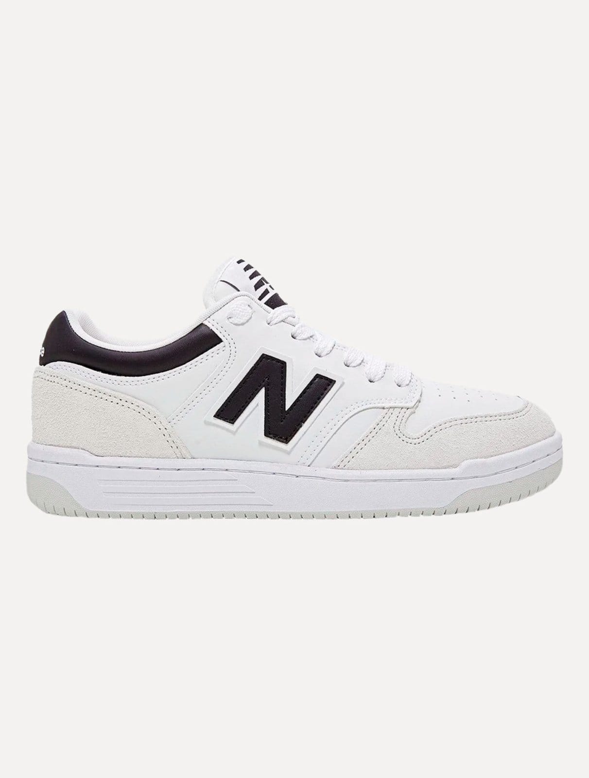 Tênis New Balance Casual Couro 480 Low Black Branco
