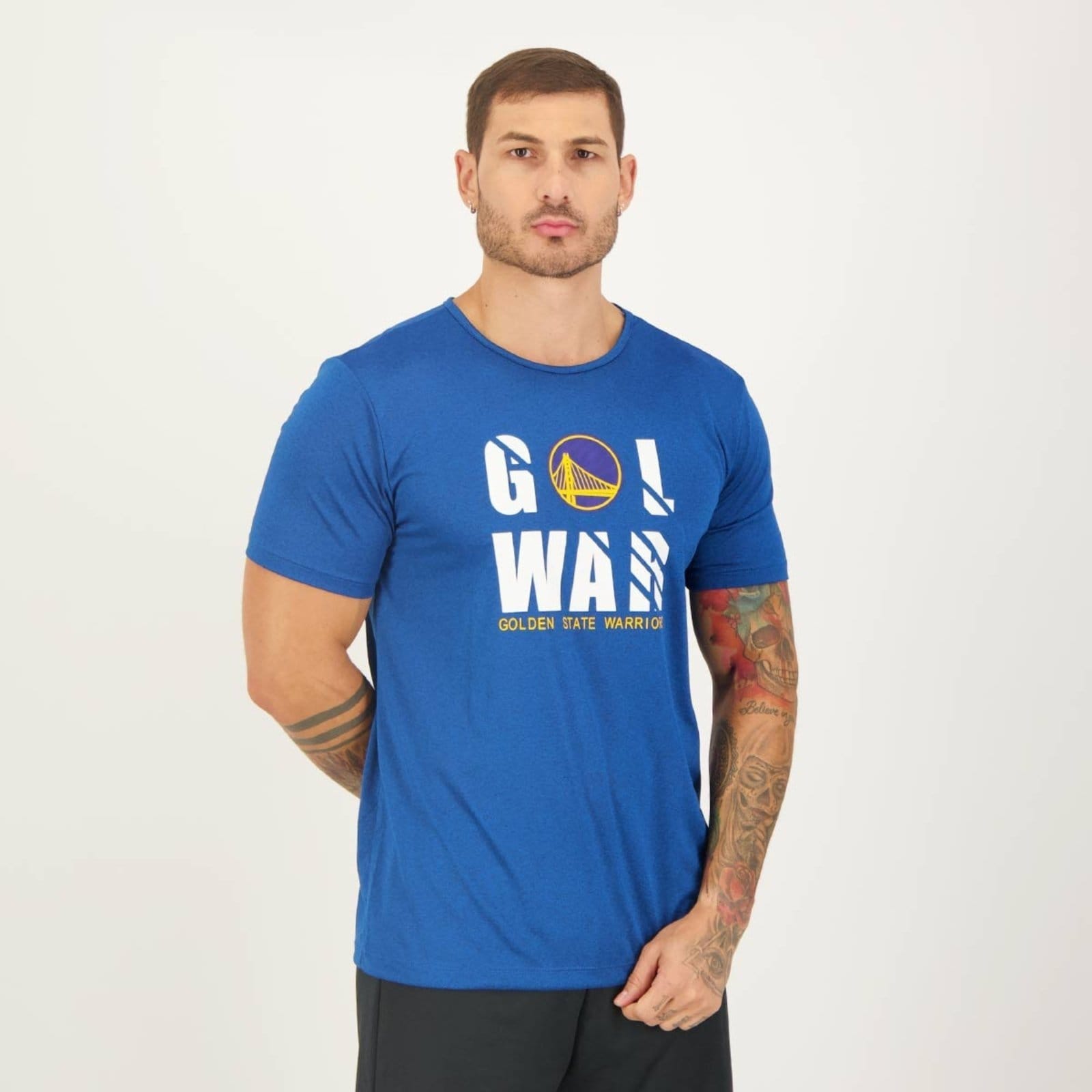 Vista 2 Camiseta NBA Bang Golden State NBA azul