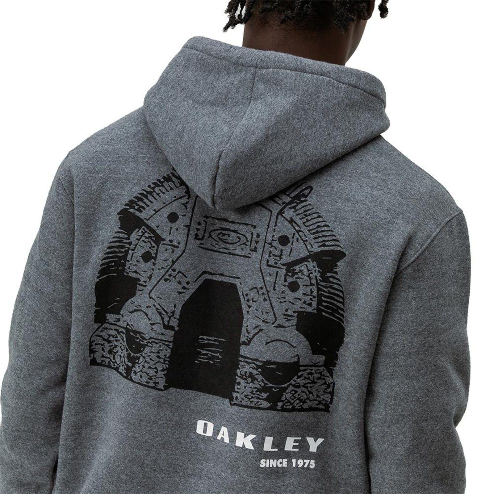 Vista 2 Moletom Oakley Canguru Bunker WT24 Athletic Heather Grey Oakley grafite grey