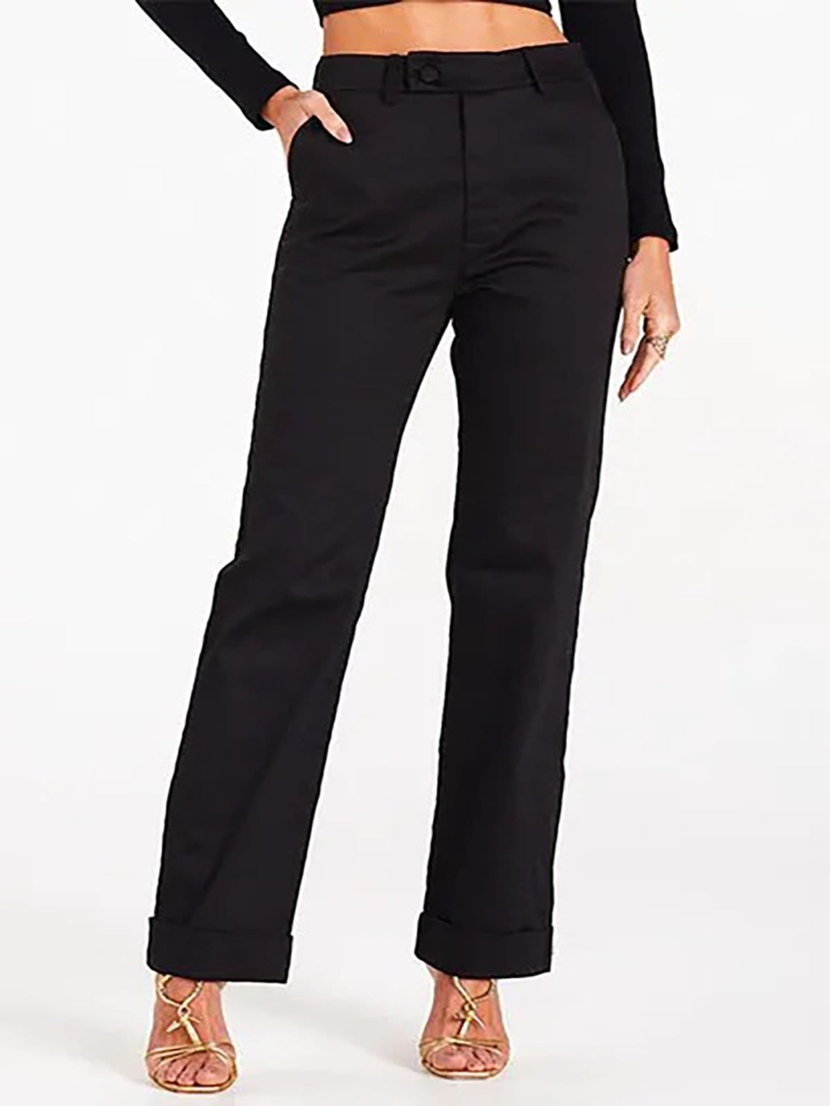 Calça Reta Zen Com Barra Italiana