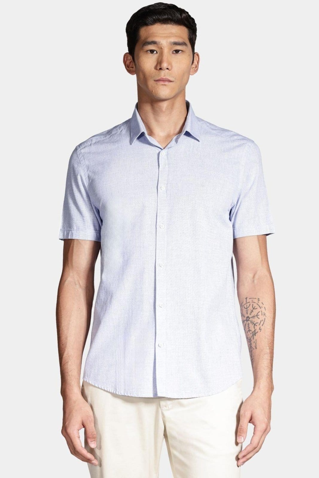 Camisa Aramis Manga Curta Slim Algodão