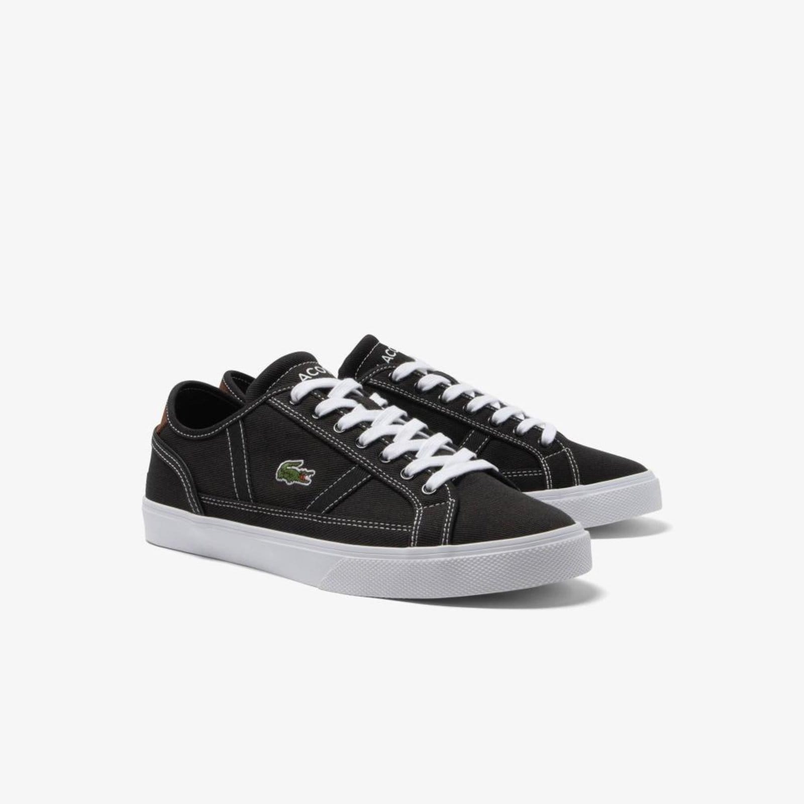 Vista 2 Tênis Lacoste Masculino Sideline Pro em Tecido Lacoste preto
