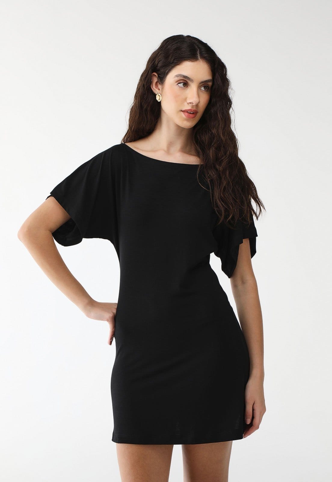 Vestido Viscolycra Maria Paes Liso