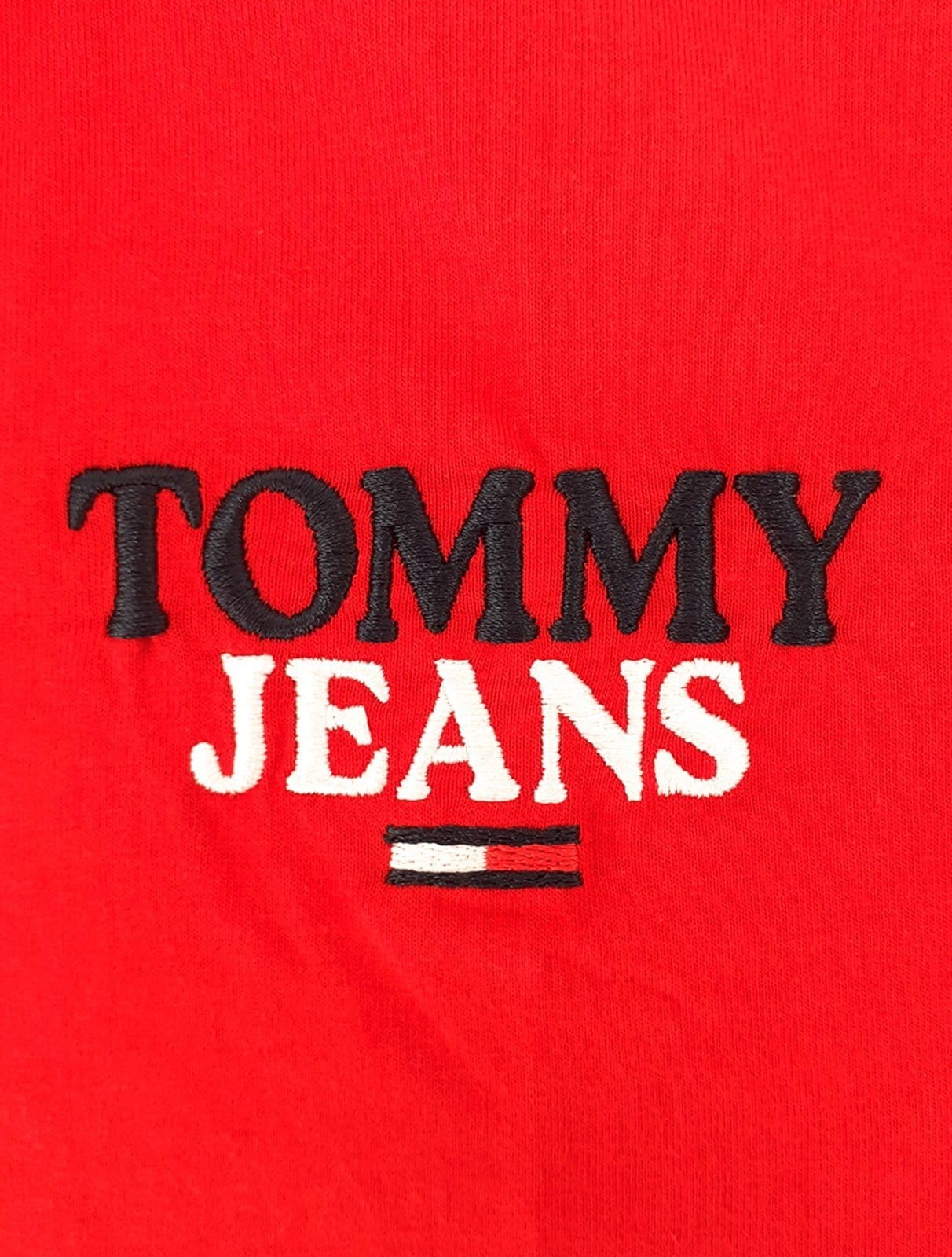 Vista 2 Polo Tommy Jeans Masculina Malha Regular Washed Jersey Escarlate Tommy Jeans vermelho