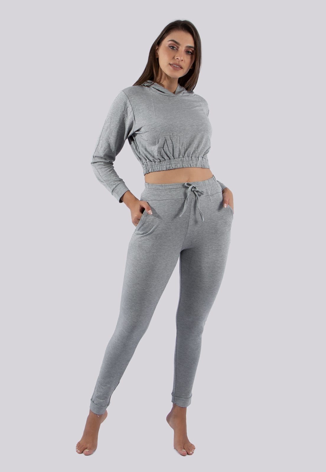 Conjunto de Moletom Diluxo Liso