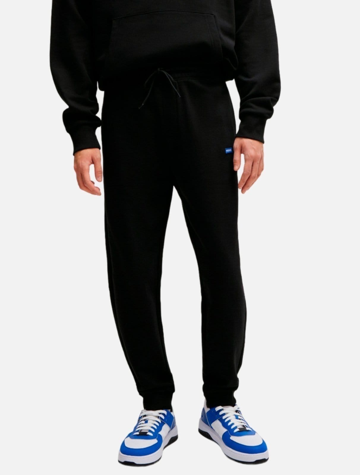 Calça Hugo Boss Masculina Moletom Regular Fit Napin Preta