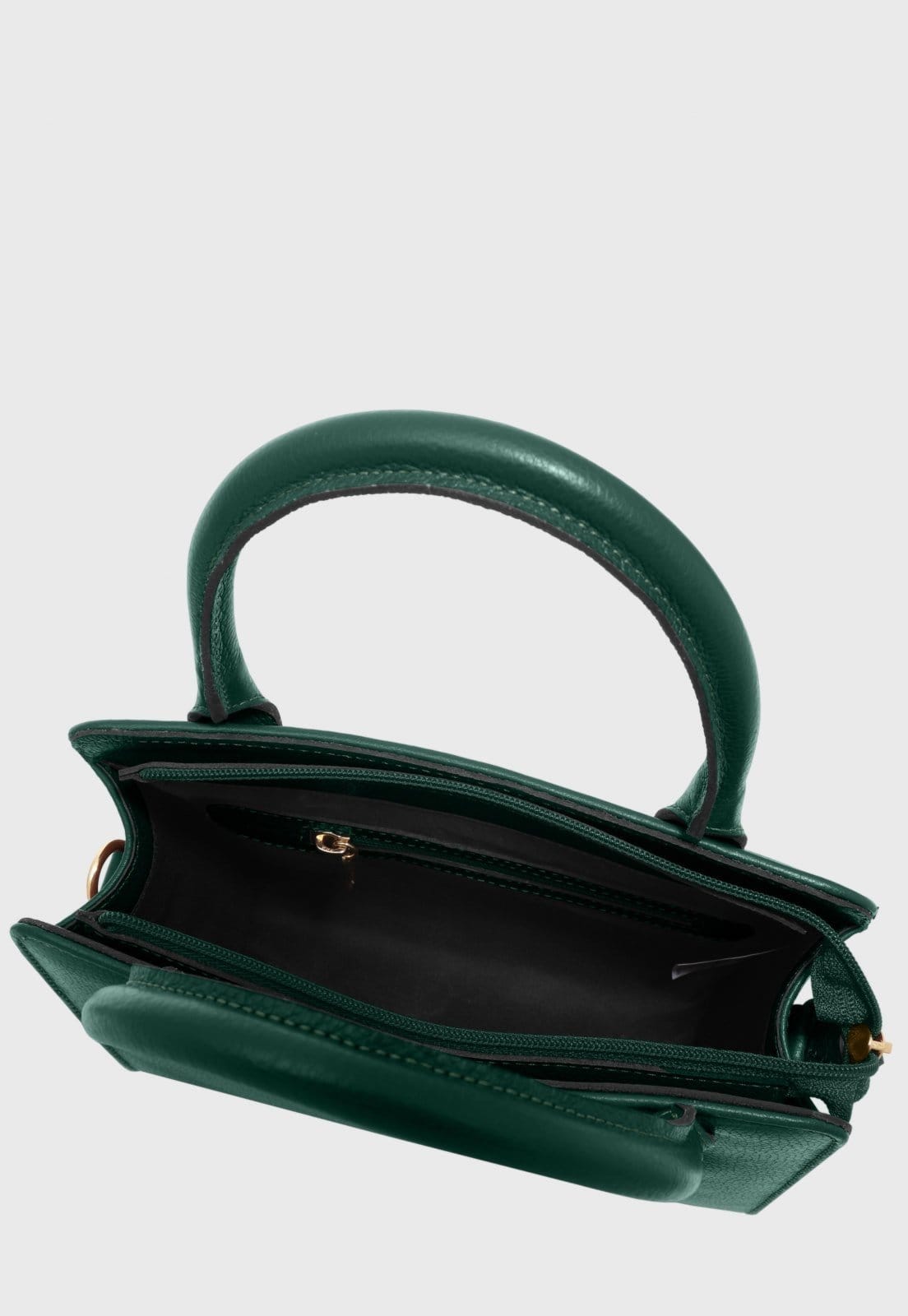 Vista 2 Bolsa Transversal de Couro Mariart Mangaba Amazônia Mariart verde