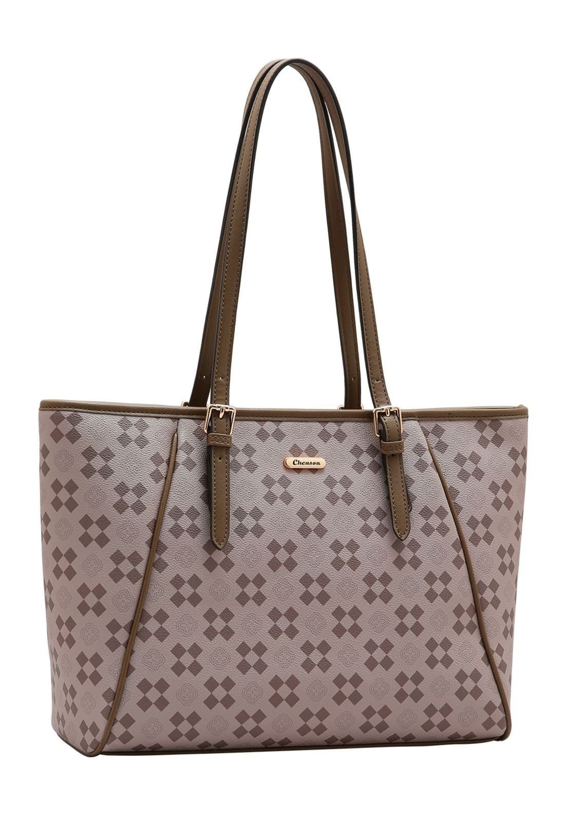 Bolsa Feminina Chenson New Elemento Gráfico 3485292 Natural