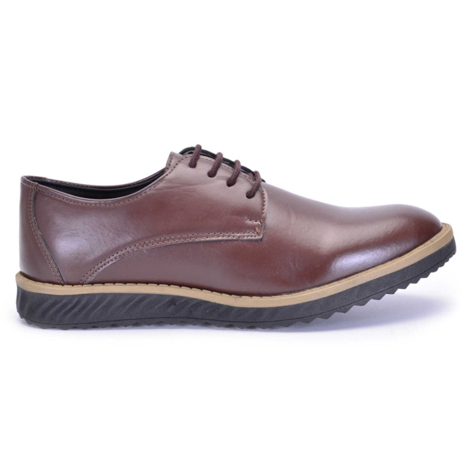 Vista 2 Sapato Social Casual Masculino Leve de Amarrar ROMEU E JULIETA SHOES café