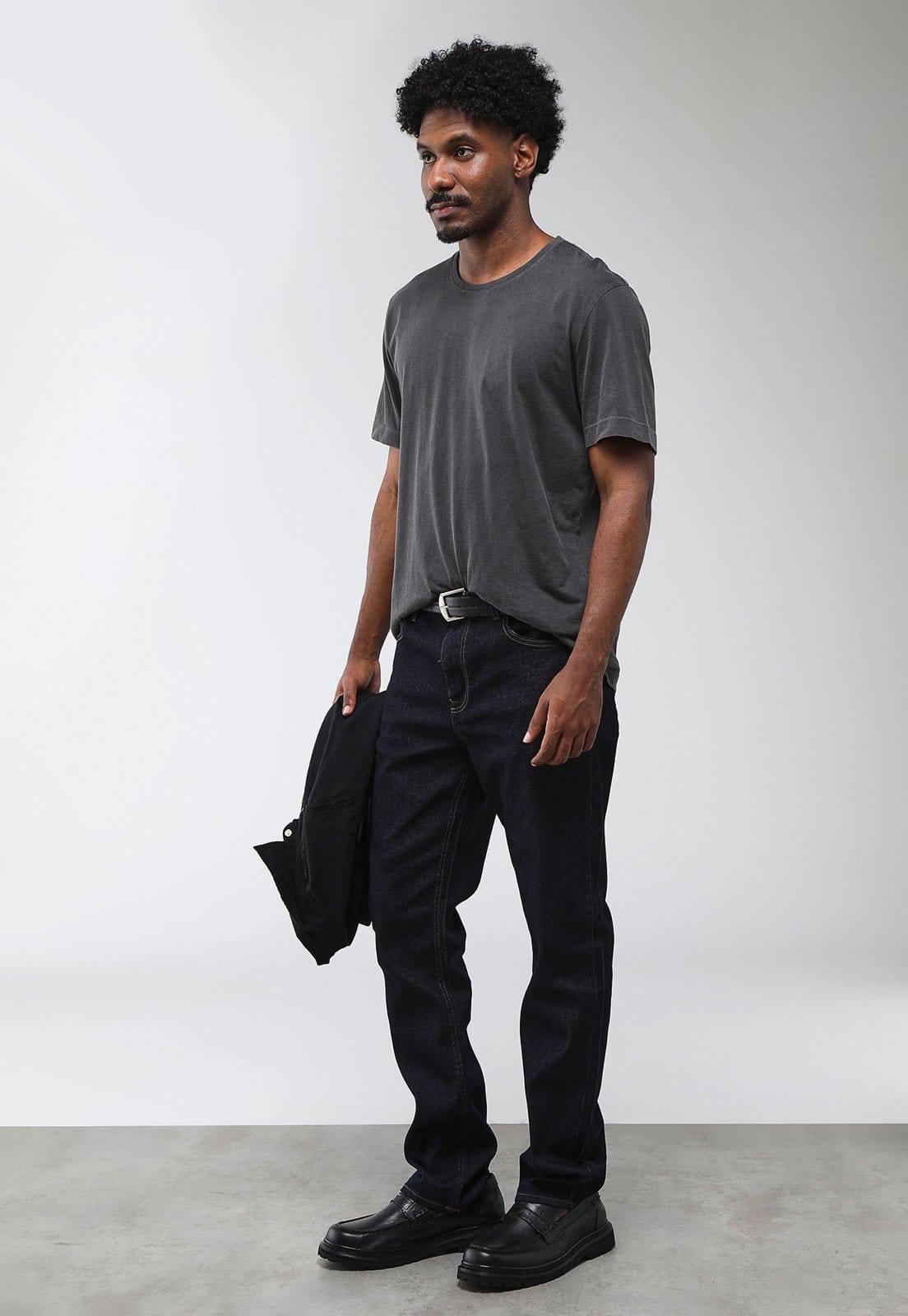 Vista 2 Calça Jeans Masculina Tommy Hilfiger NA NOS MERCER Rinse Escuro Tommy Hilfiger azul