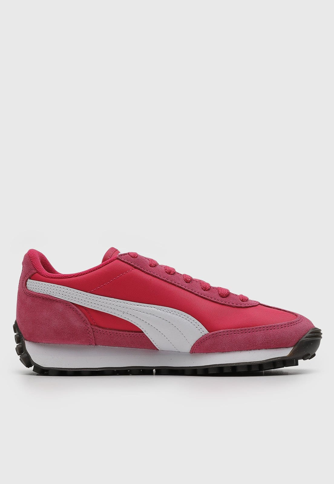 Vista 2 Tênis Feminino Puma Easy Rider Vintage e Branco Puma rosa