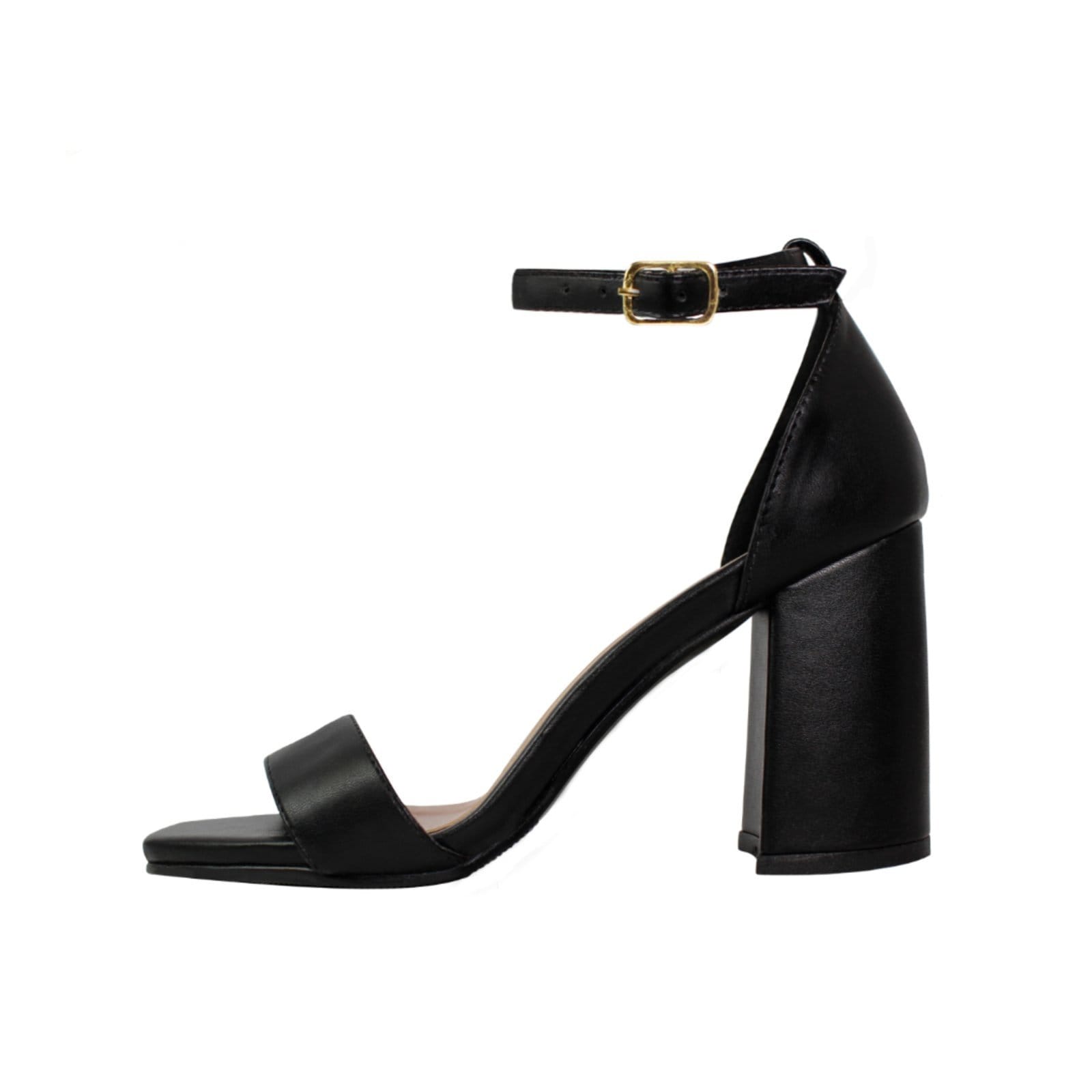 Vista 2 Sandália Salto Alto Grosso Luiza Sobreira Preta Mod. 2122 Luiza Sobreira preto