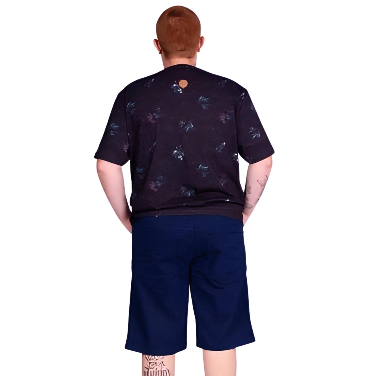 Vista 2 Bermuda Escura Masculina Oceano Plus Size Oceano jeans