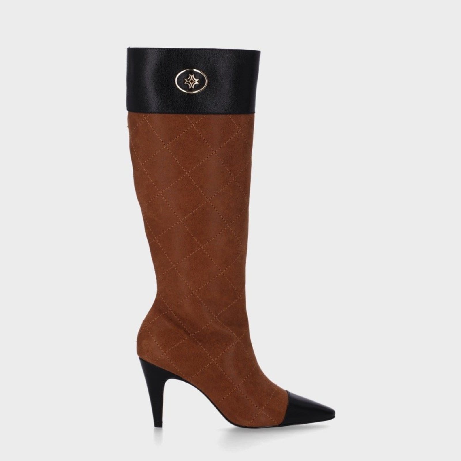 Vista principal Bota Cano Longo Luz da Lua - 81060002 Luz Da Lua Luz Da Lua marrom