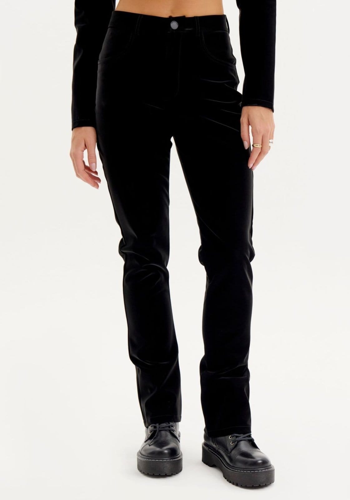 Vista 2 Calça Boot Leg Cintura Alta My Favorite Things preto