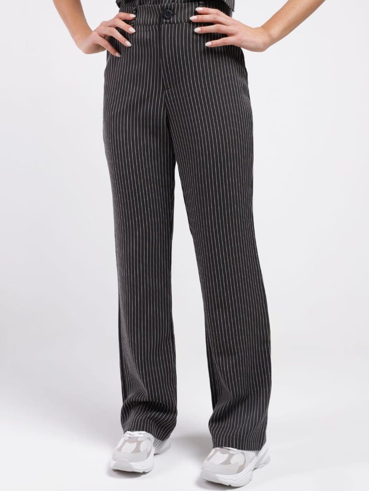 Calça Reta Risca de Giz Autentique Feminina