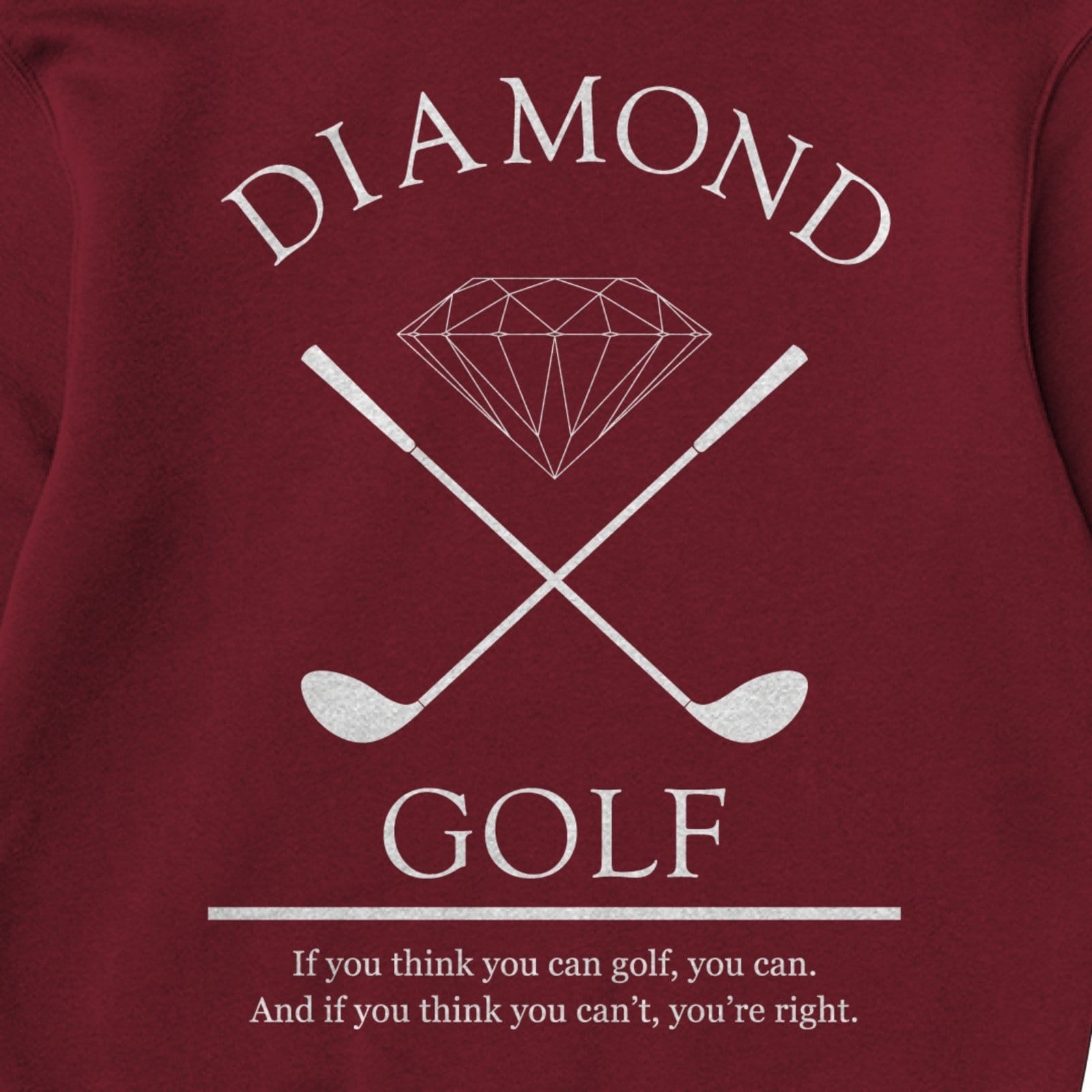 Vista 2 Moletom Diamond Golf Hoodie Masculino Diamond vermelho