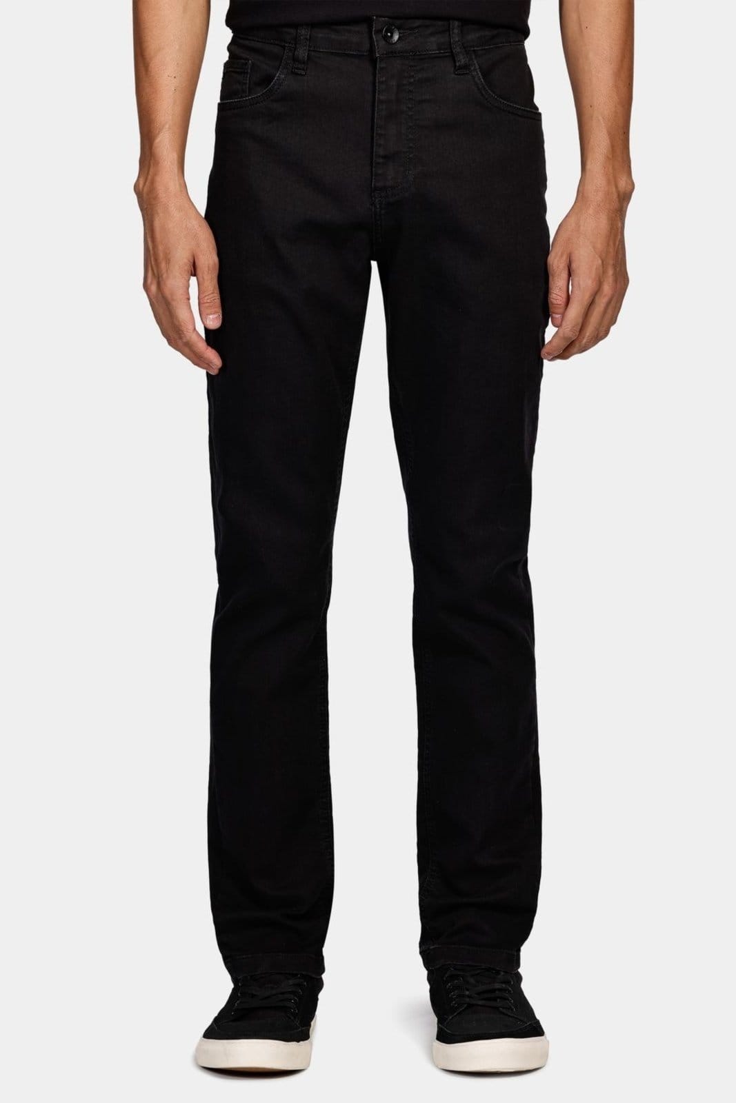 Vista principal Calça Jeans Skinny Super Power Black Preto Aramis preto black