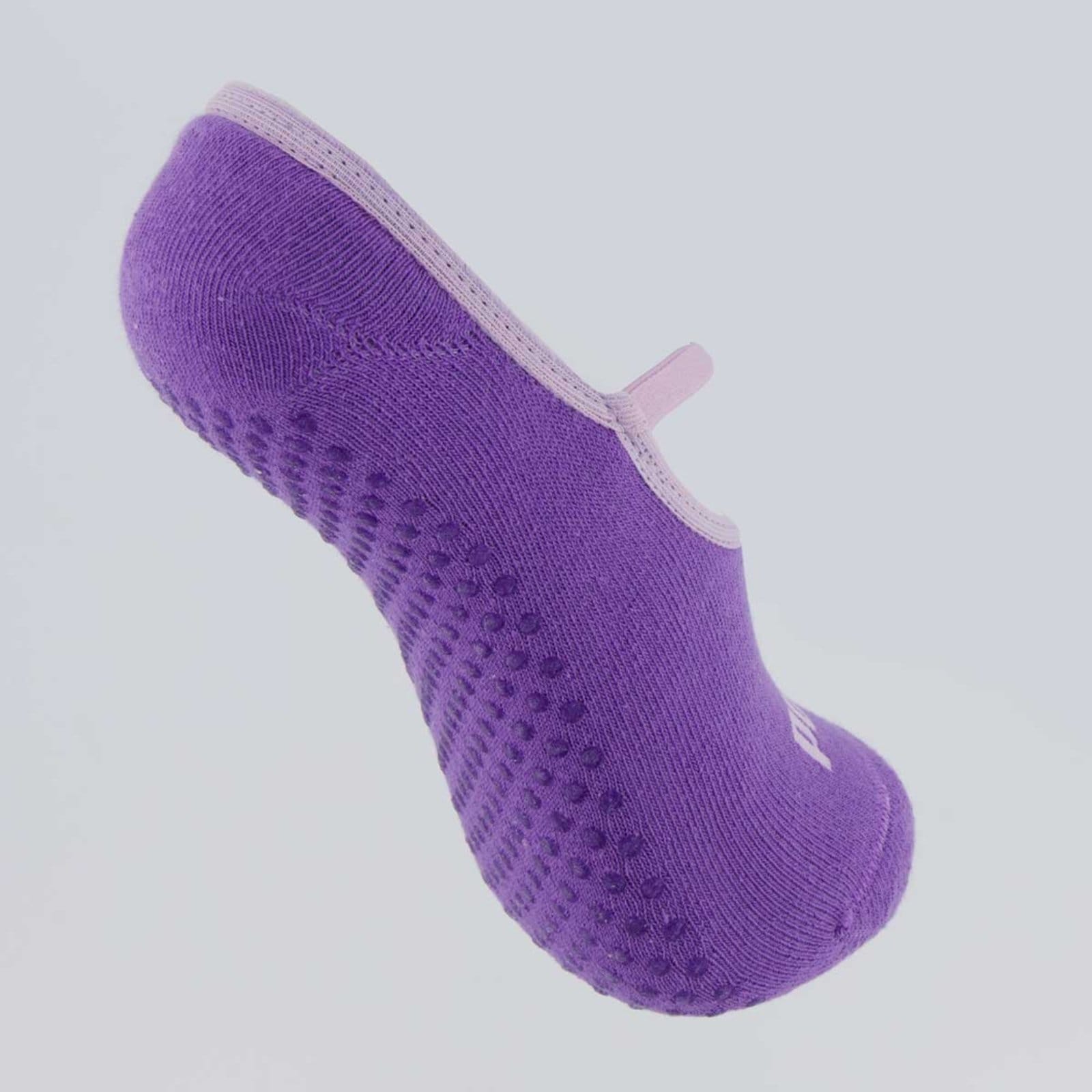 Vista 2 Meia Puma Pilates Feminina Roxa e Lilás Puma roxo