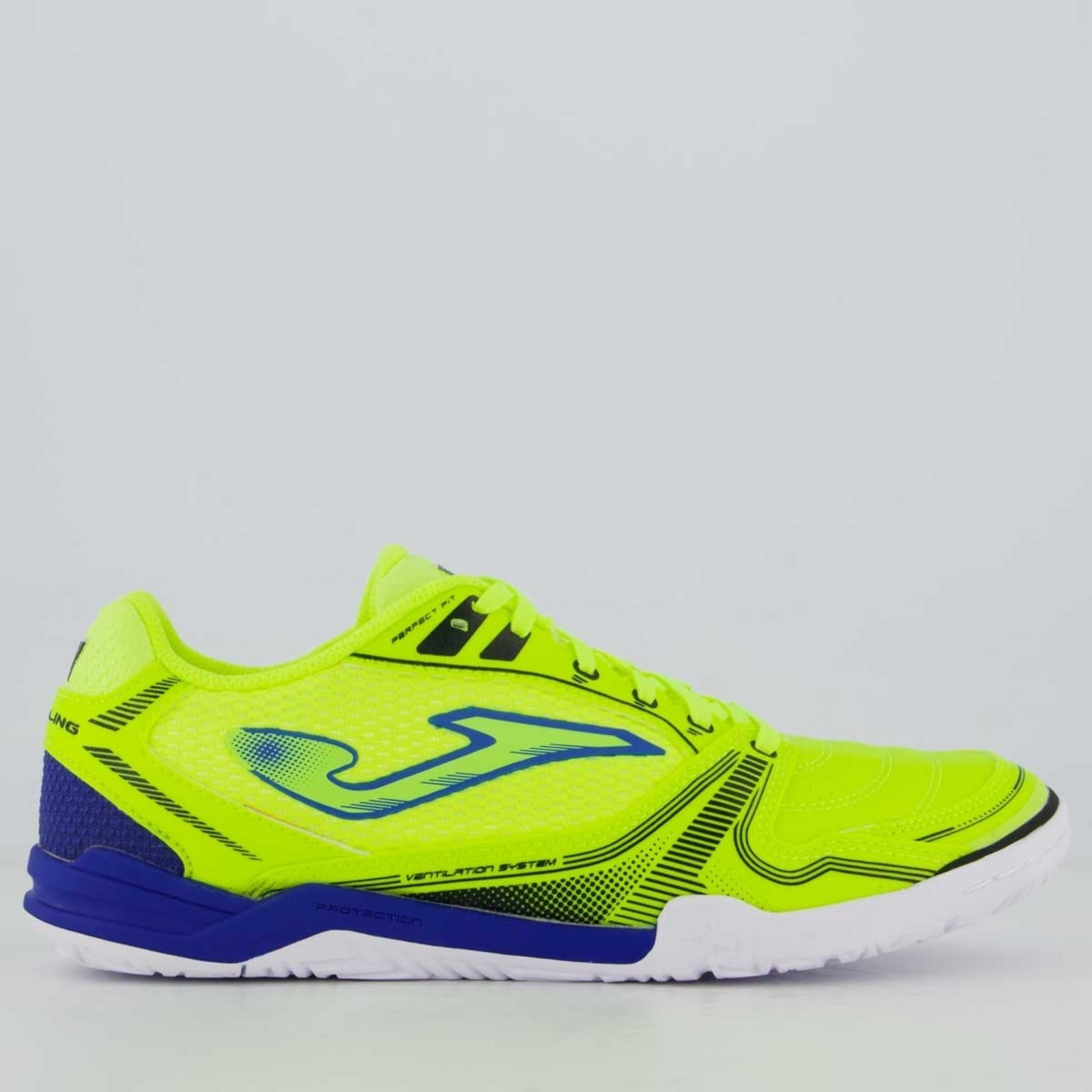 Chuteira Joma Dribling Futsal e Azul