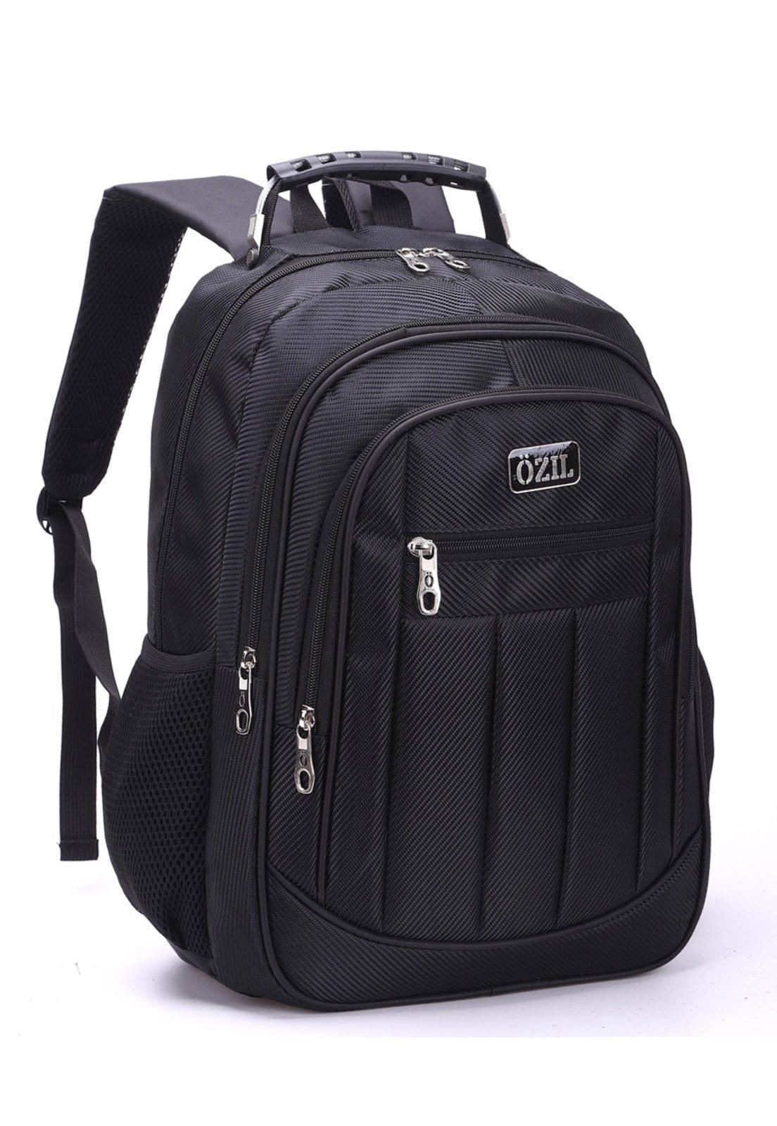 Vista 2 Mochila Masculina Trabalho Bolsa Faculdade Notebook Resistente Ozil preto