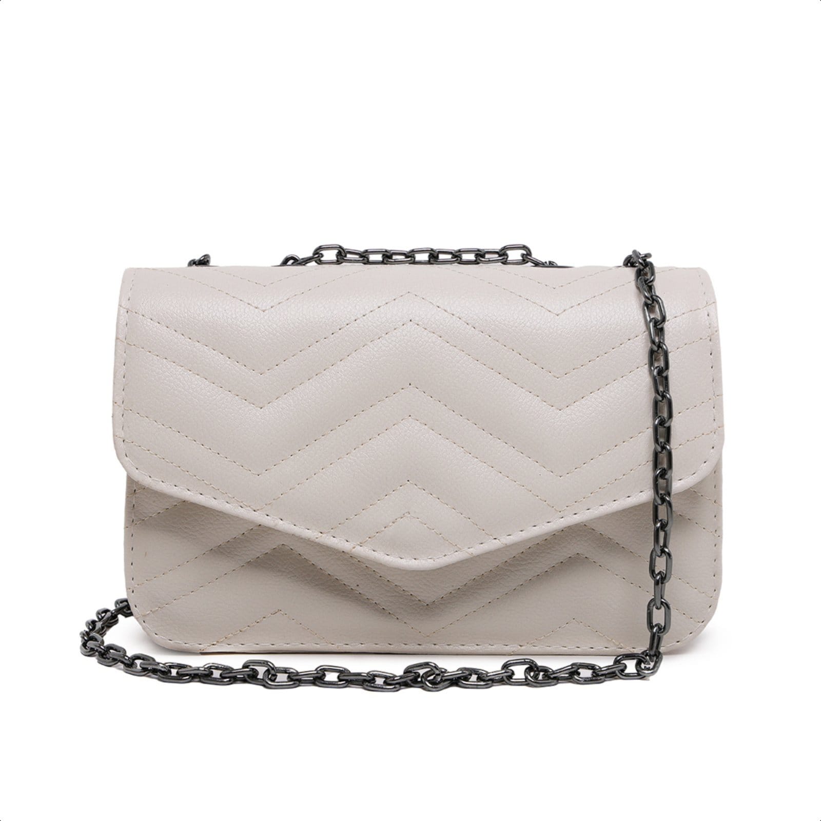 Vista principal Bolsa Feminina Clutch De Ombro De Mao Alça Corrente Carmelo Shoes Casamento Festa Madrinha Pequena CARMELO SHOES bege