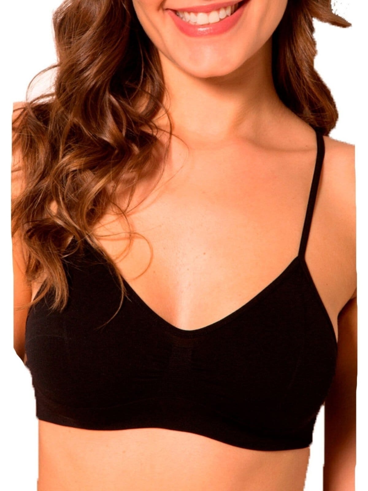 Vista 2 Kit com 4 Tops sem Aro e sem Bojo Trifil 4377 TRIFIL preto