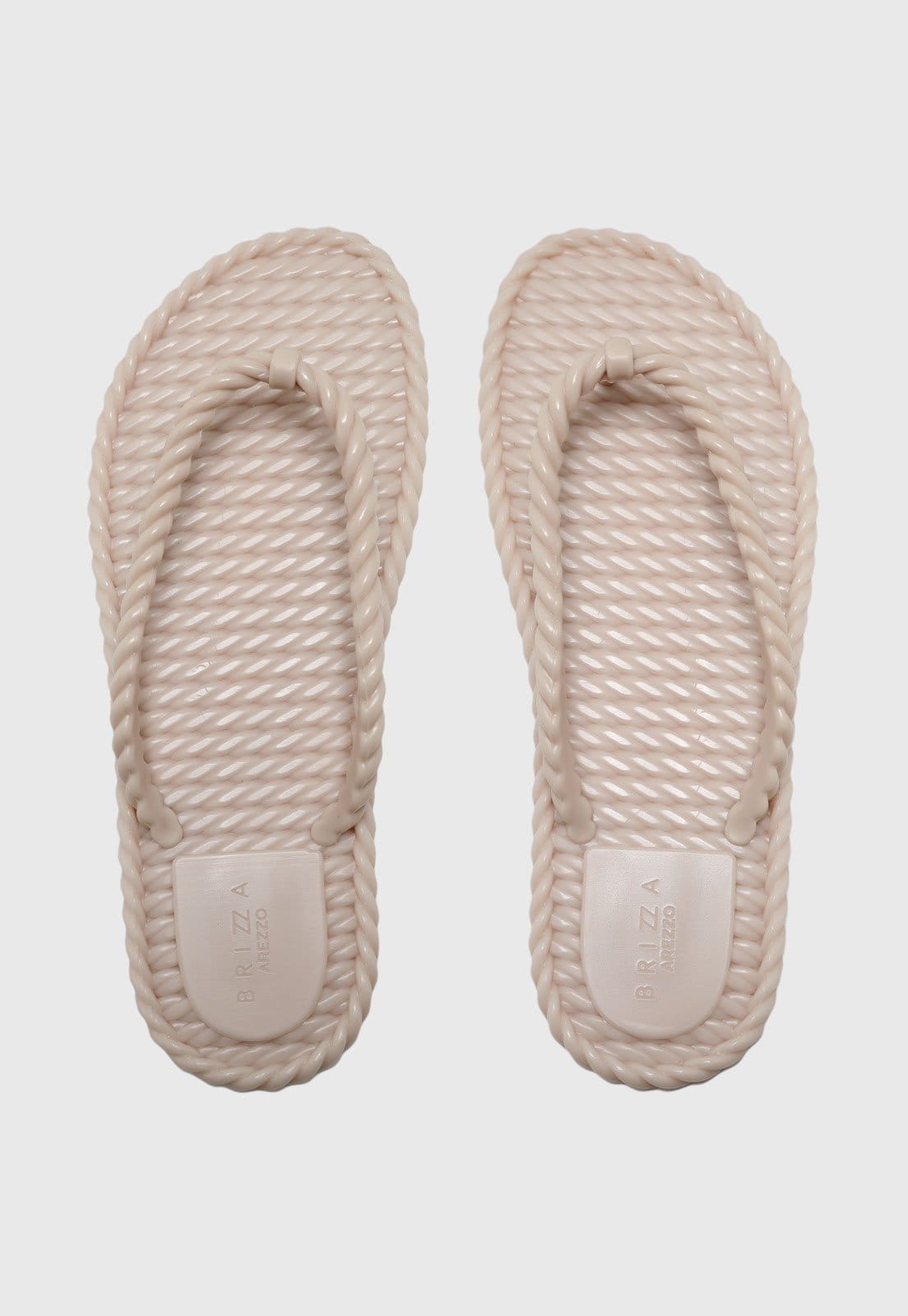 Vista principal Chinelo Feminino Brizza Arezzo Trançado Brizza Arezzo nude