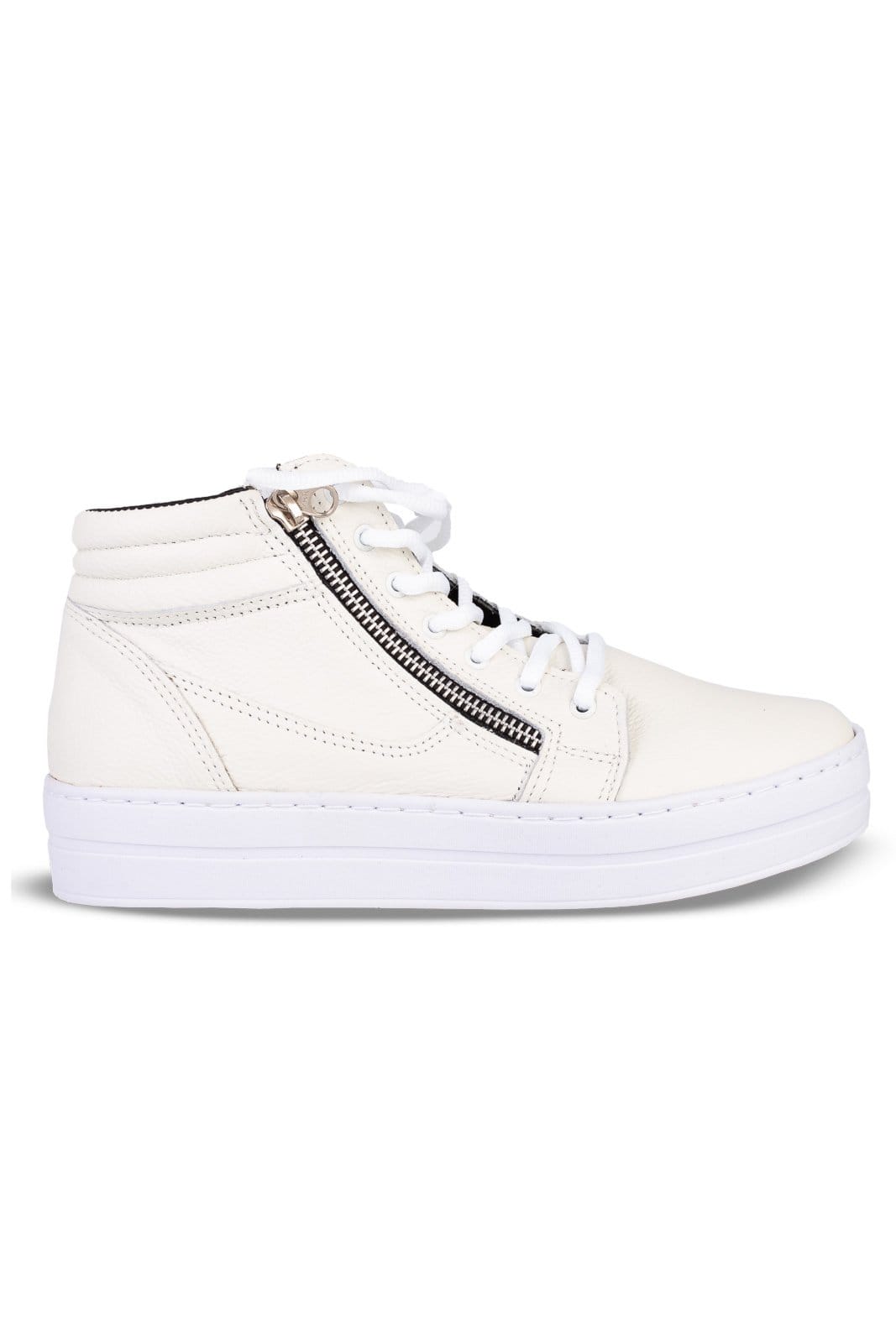Tênis Andrea Vinci de couro com cadarço 6963 - Off-white