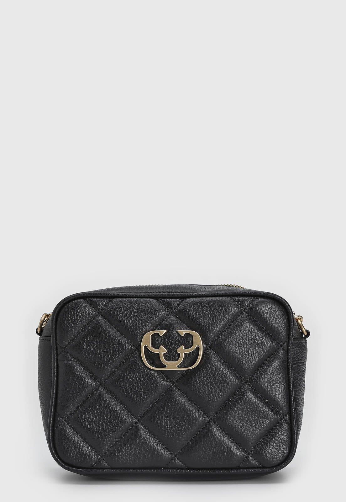 Bolsa Tiracolo Feminina Capodarte Alça Corrente Preta