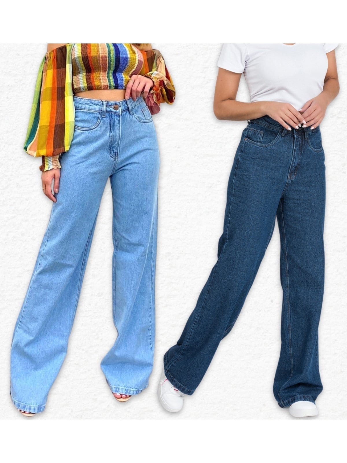 2 Calças Meujeans Wide Leg