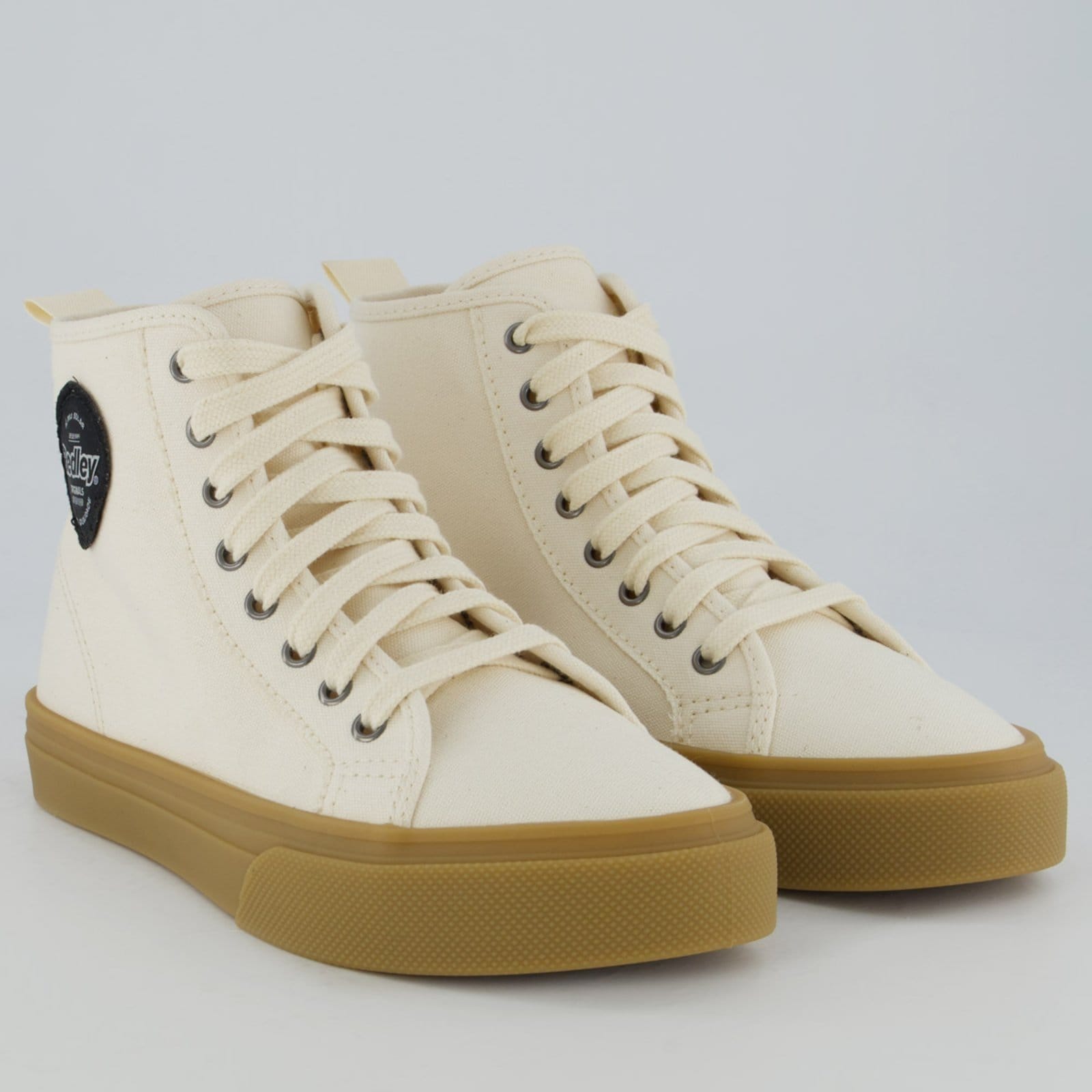 Vista 2 Tênis Redley High Látex Off White Redley branco white