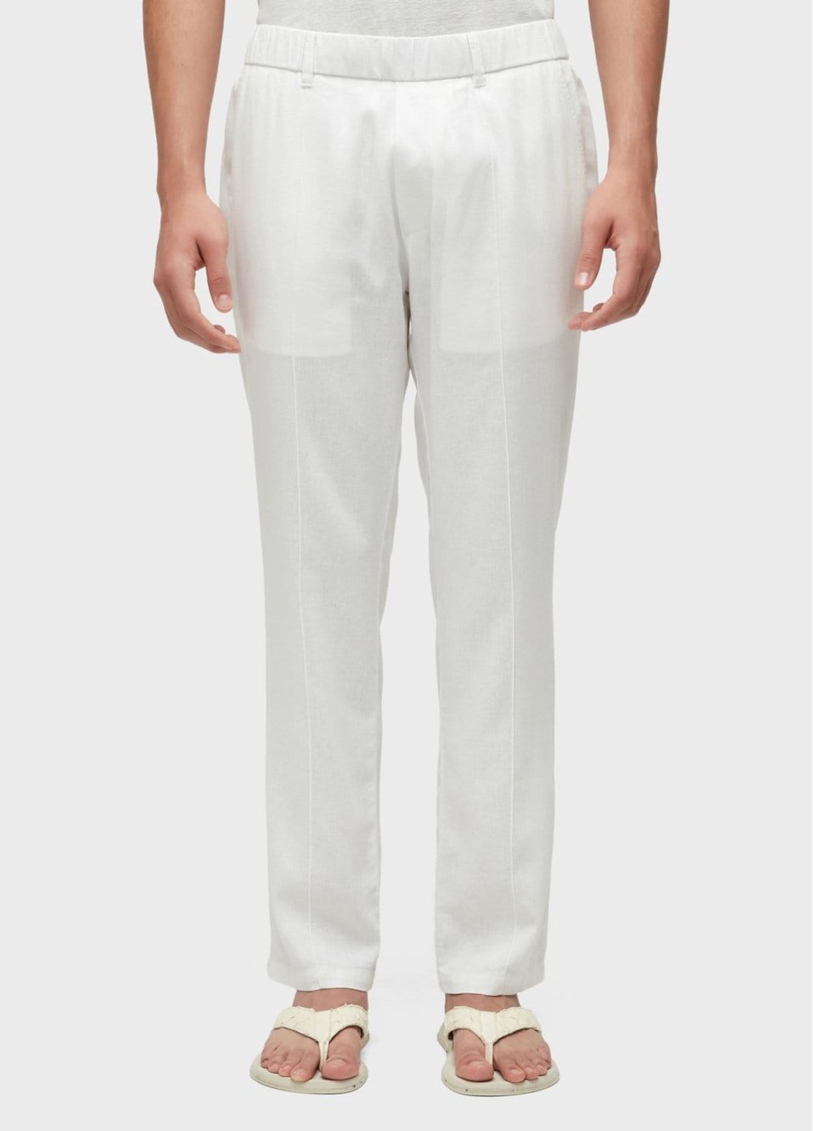 Vista 2 Calça comfort linen Osklen branco