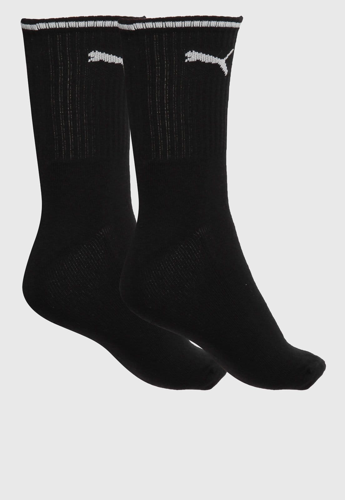 Meia Puma Cano Médio Logo Preta - 2